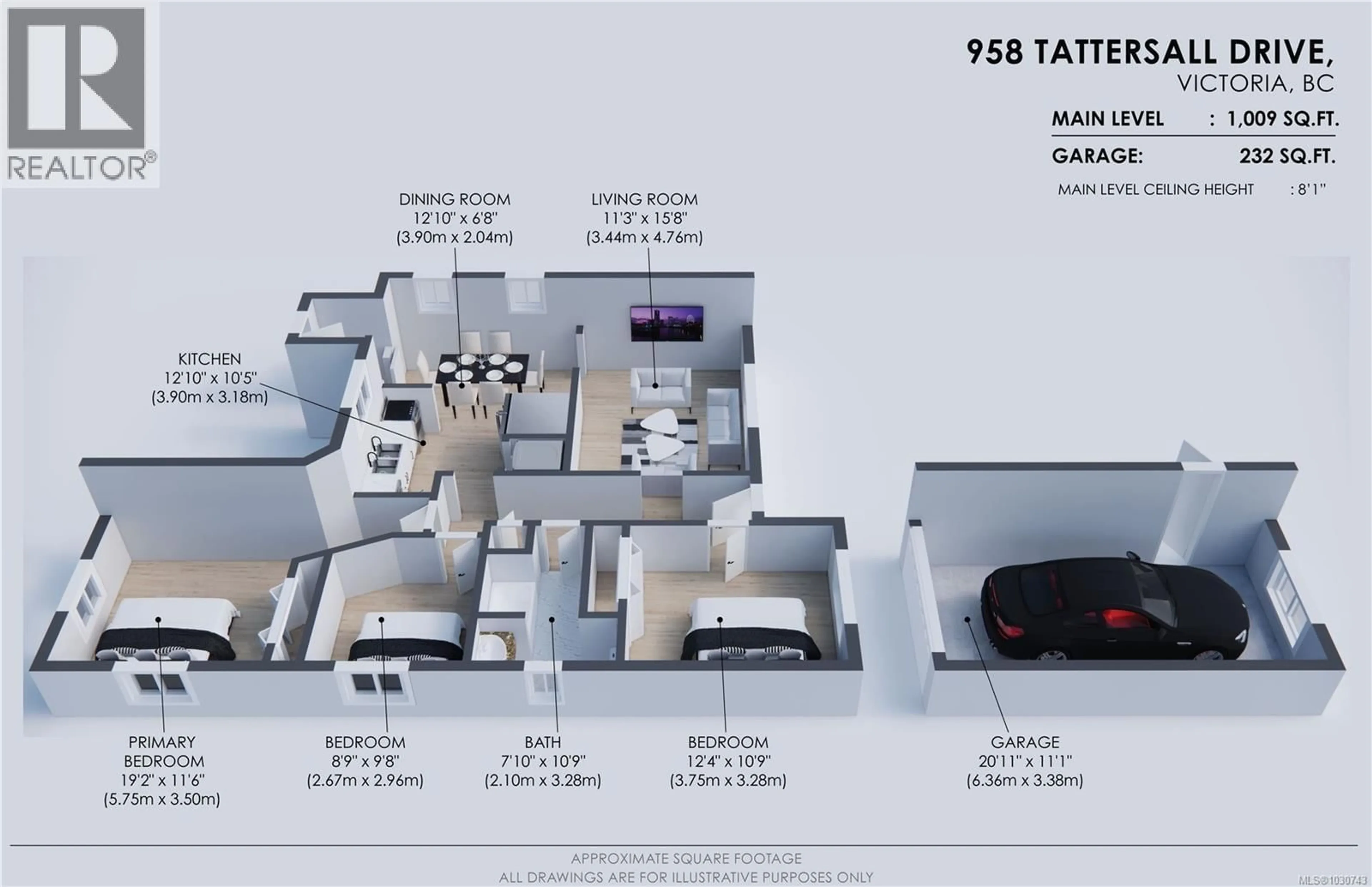 Floor plan for 958 TATTERSALL DRIVE, Saanich British Columbia V8W2W9