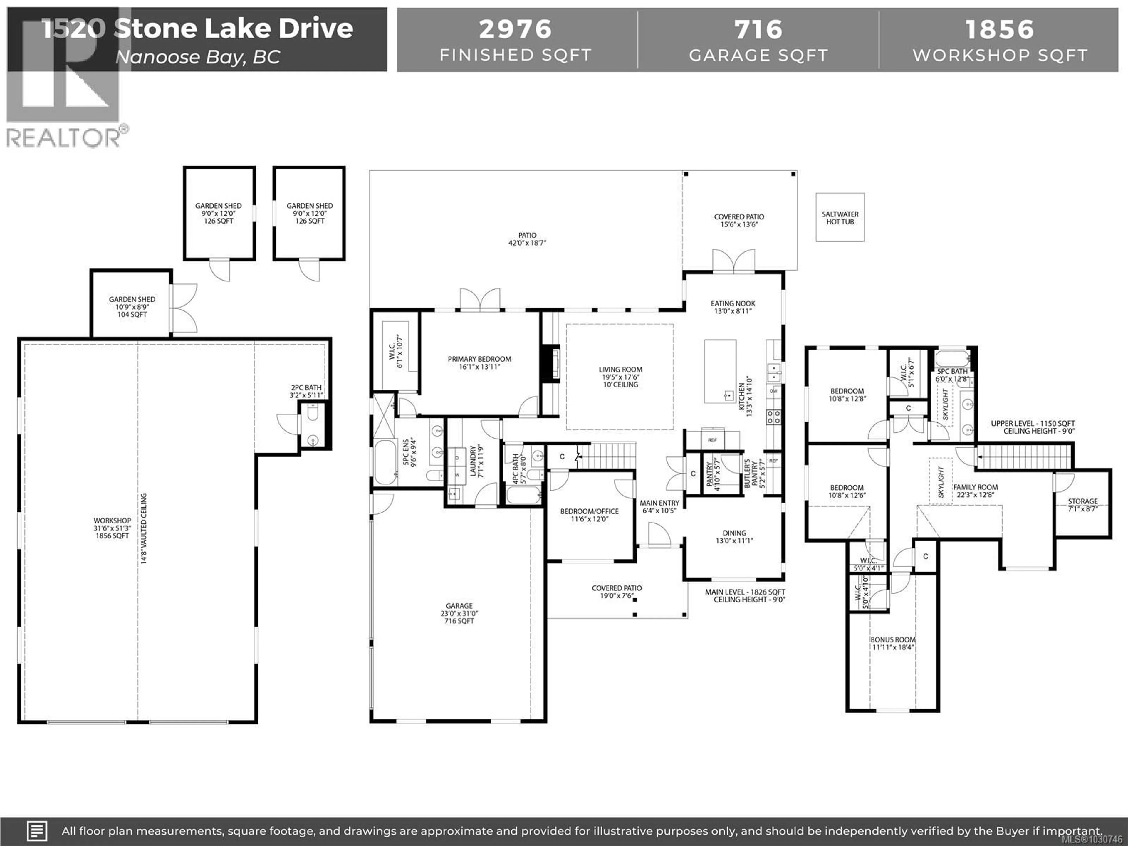 Floor plan for 1520 STONE LAKE DRIVE, Nanoose Bay British Columbia V9P9M6