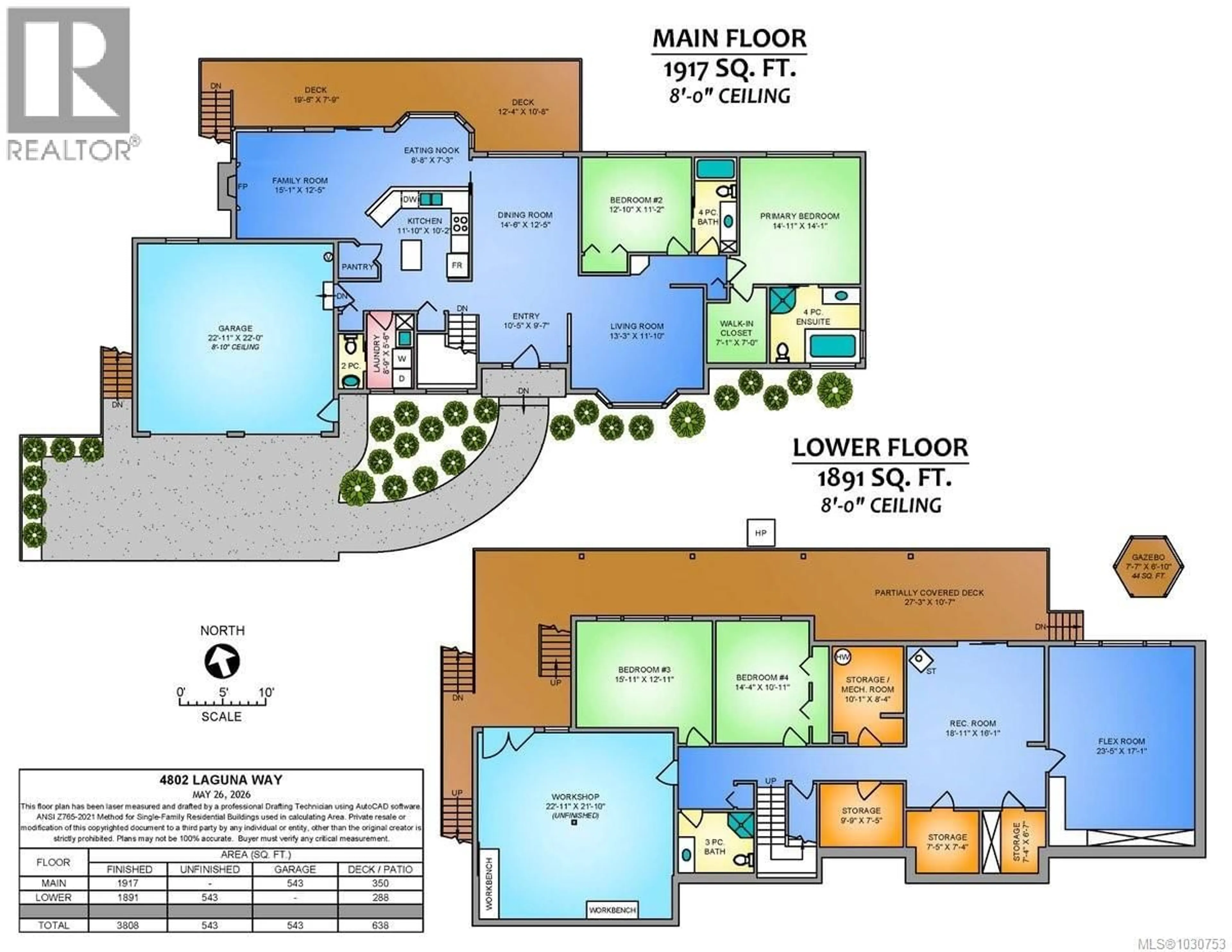 Floor plan for 4802 LAGUNA WAY, Nanaimo British Columbia V9T1K5