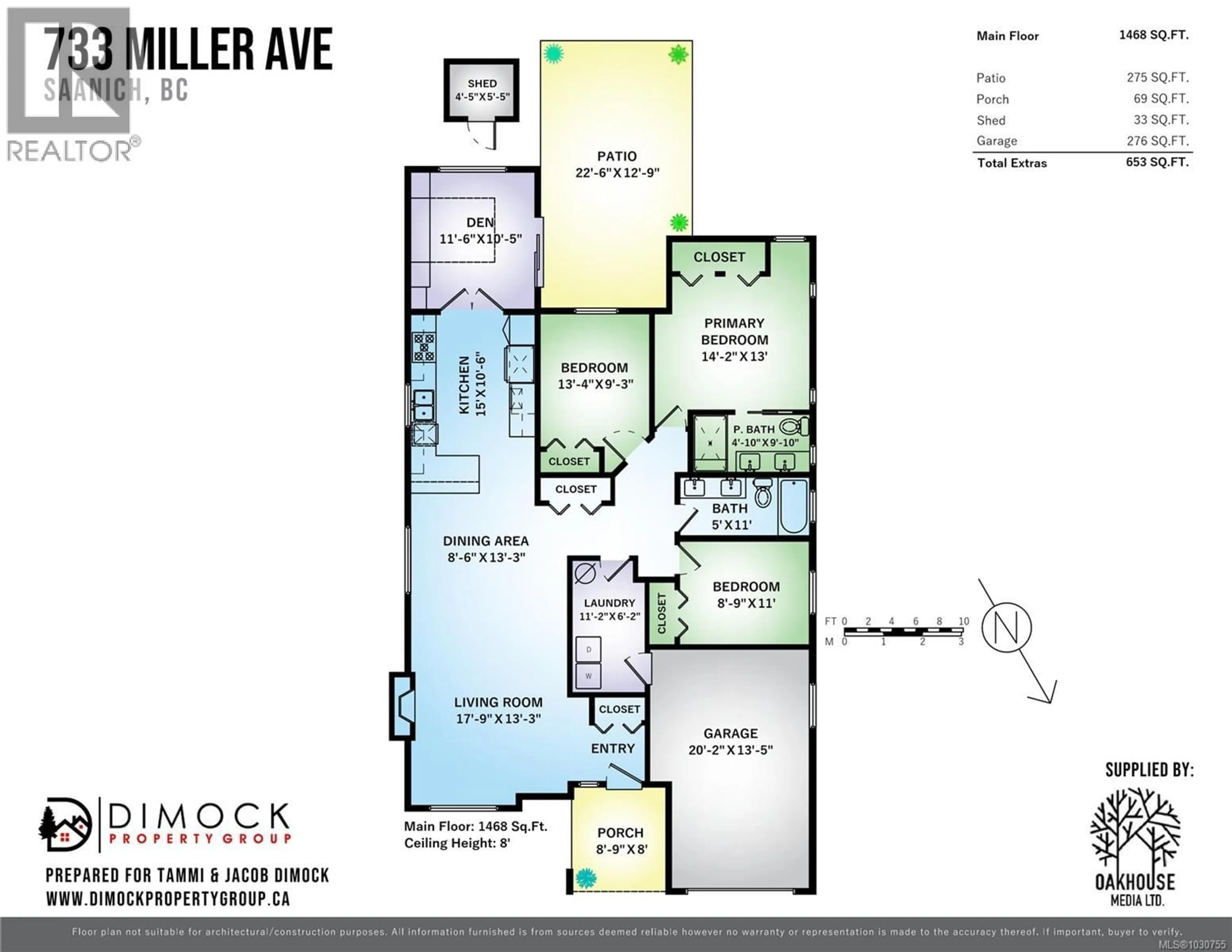 Floor plan for 733 MILLER AVENUE, Saanich British Columbia V8Z3C9