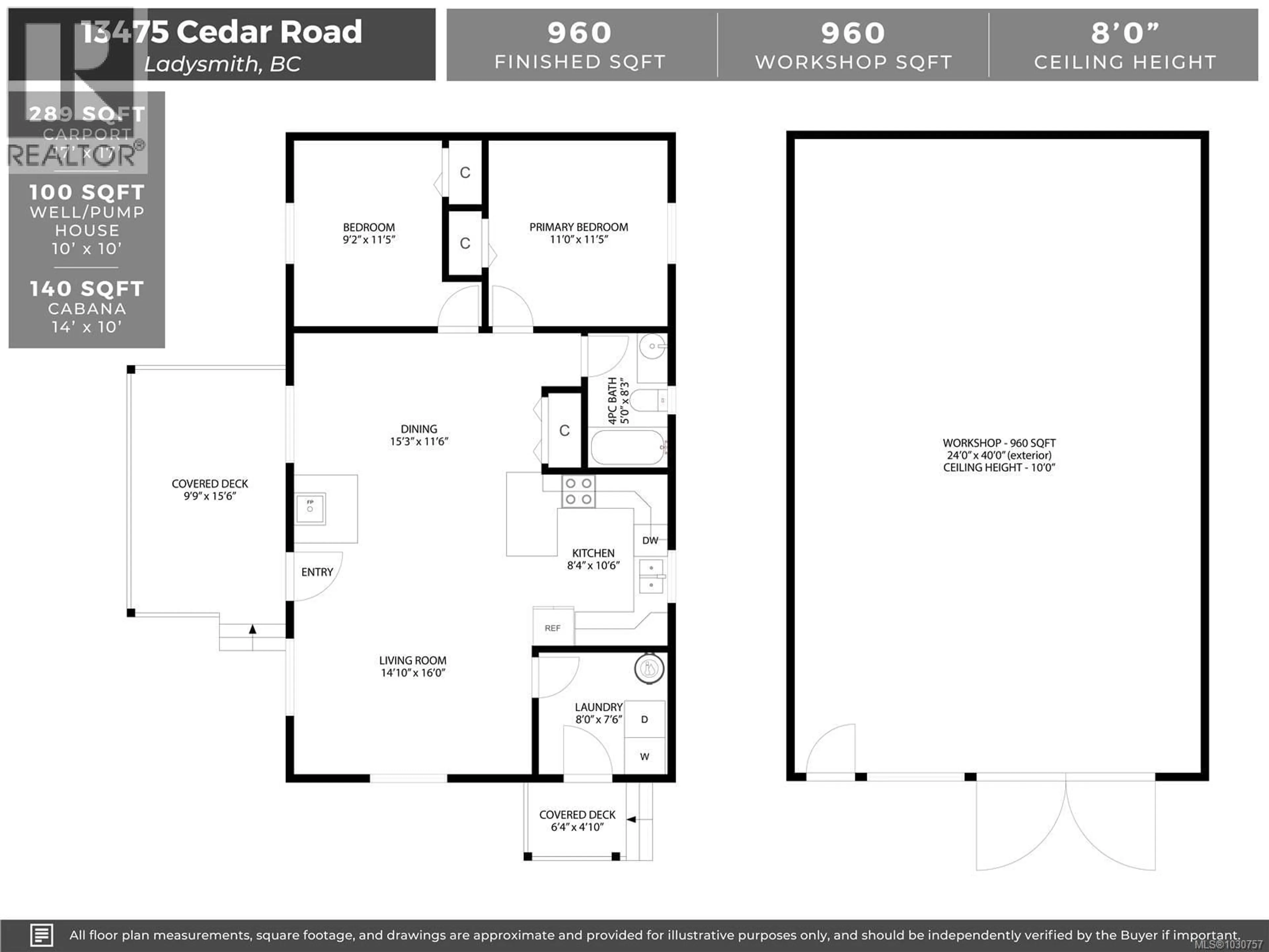 Floor plan for 13475 CEDAR ROAD, Ladysmith British Columbia V9G1H5