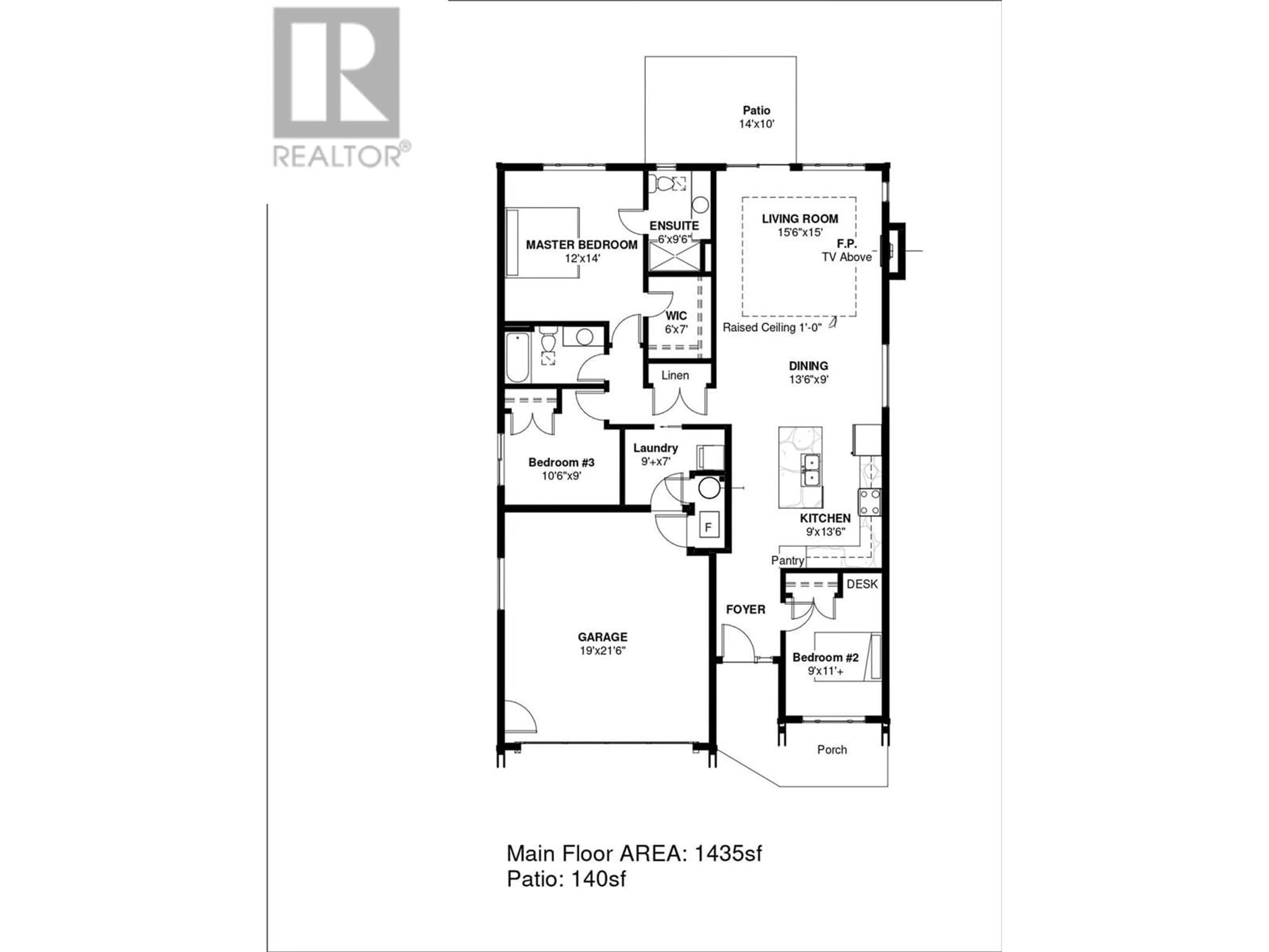 Floor plan for 577 Meadowlark Avenue, Vernon British Columbia V1H2A1