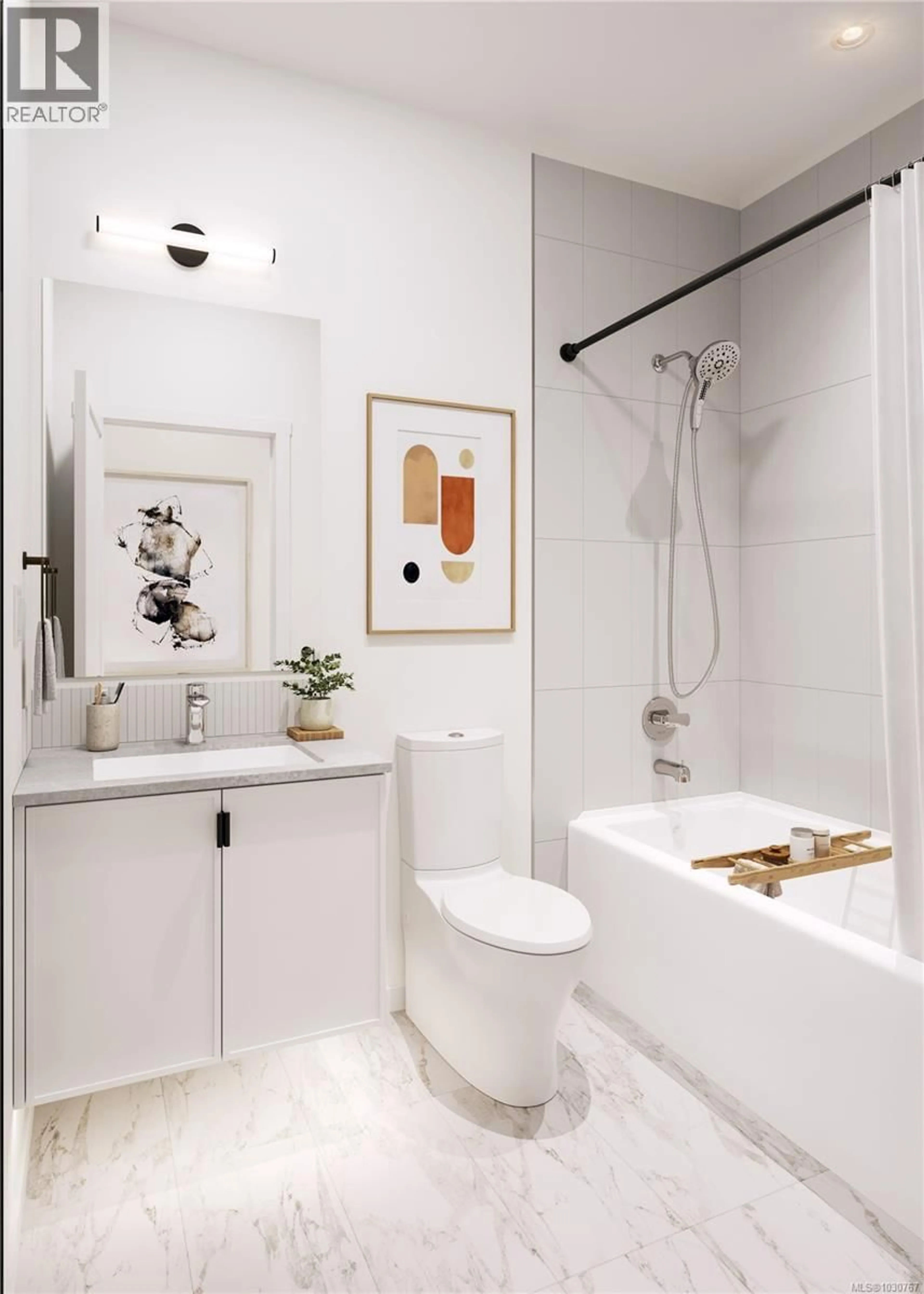 Contemporary bathroom, ceramic/tile floor for 110 - 3226 SHELBOURNE STREET, Saanich British Columbia V8P5G8