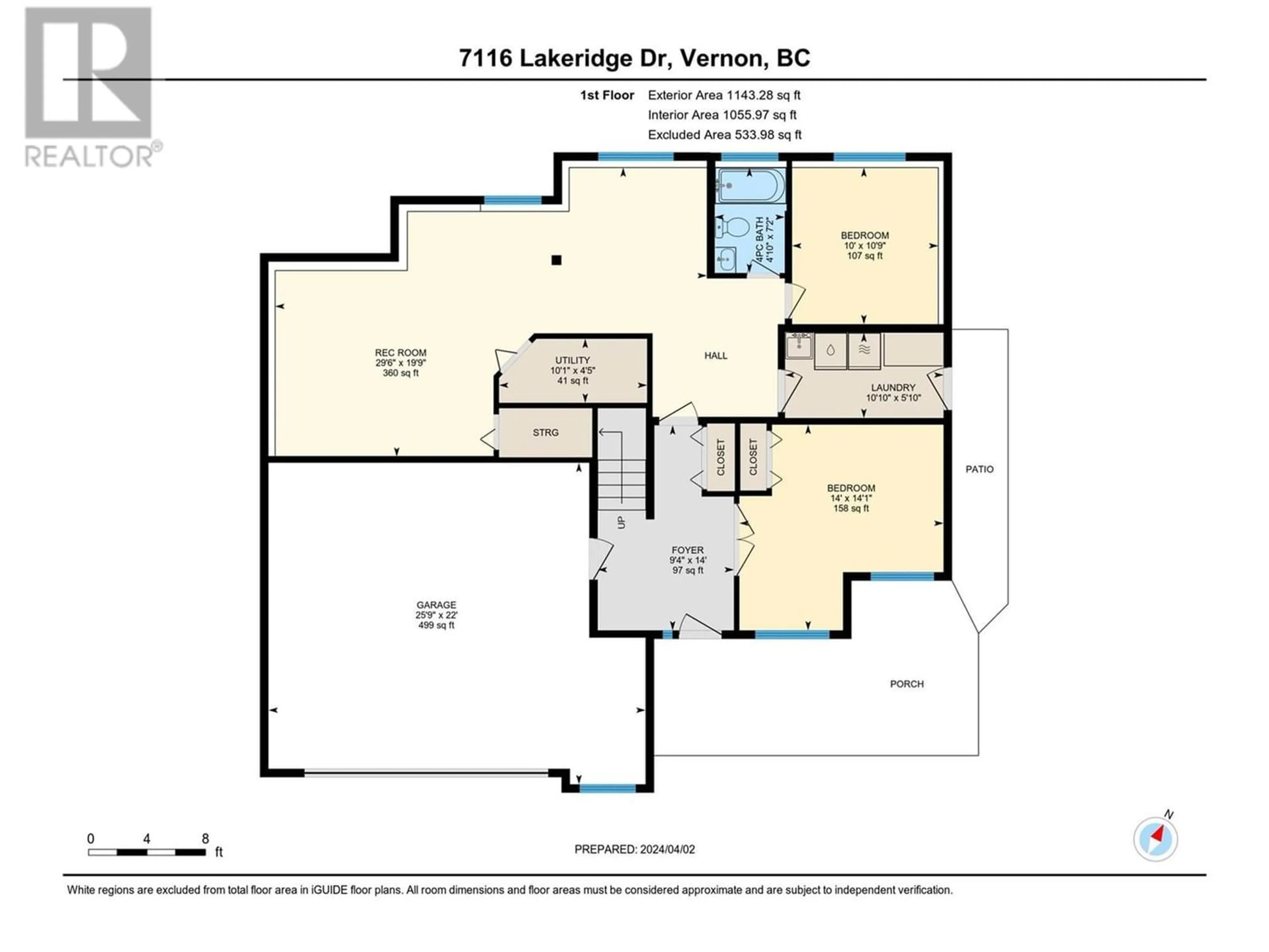 Floor plan for 7116 Lakeridge Drive, Vernon British Columbia V1H1Y2