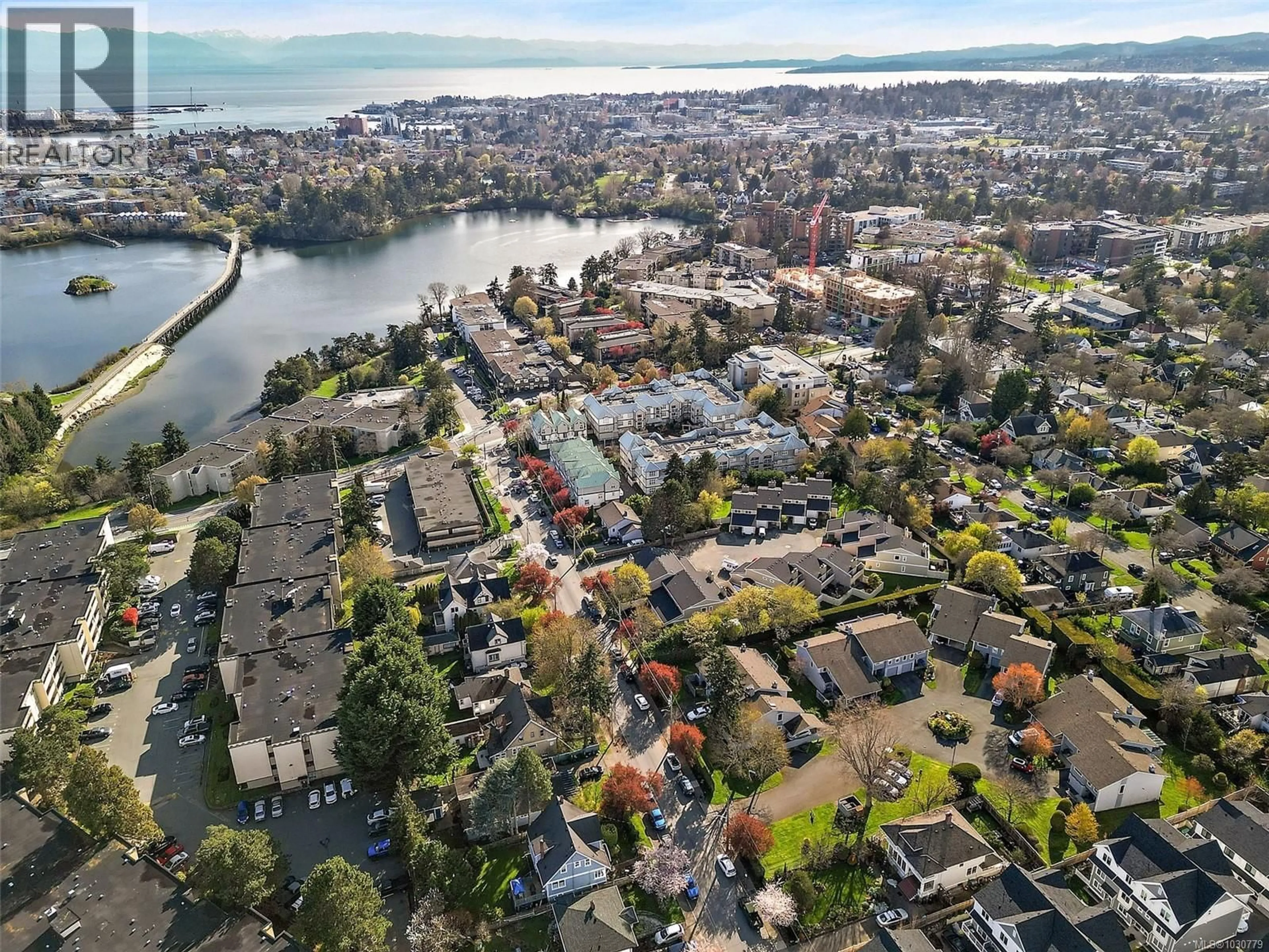 A pic from outside/outdoor area/front of a property/back of a property/a pic from drone, water/lake/river/ocean view for B - 3054 WASHINGTON AVENUE, Victoria British Columbia V9A1P6