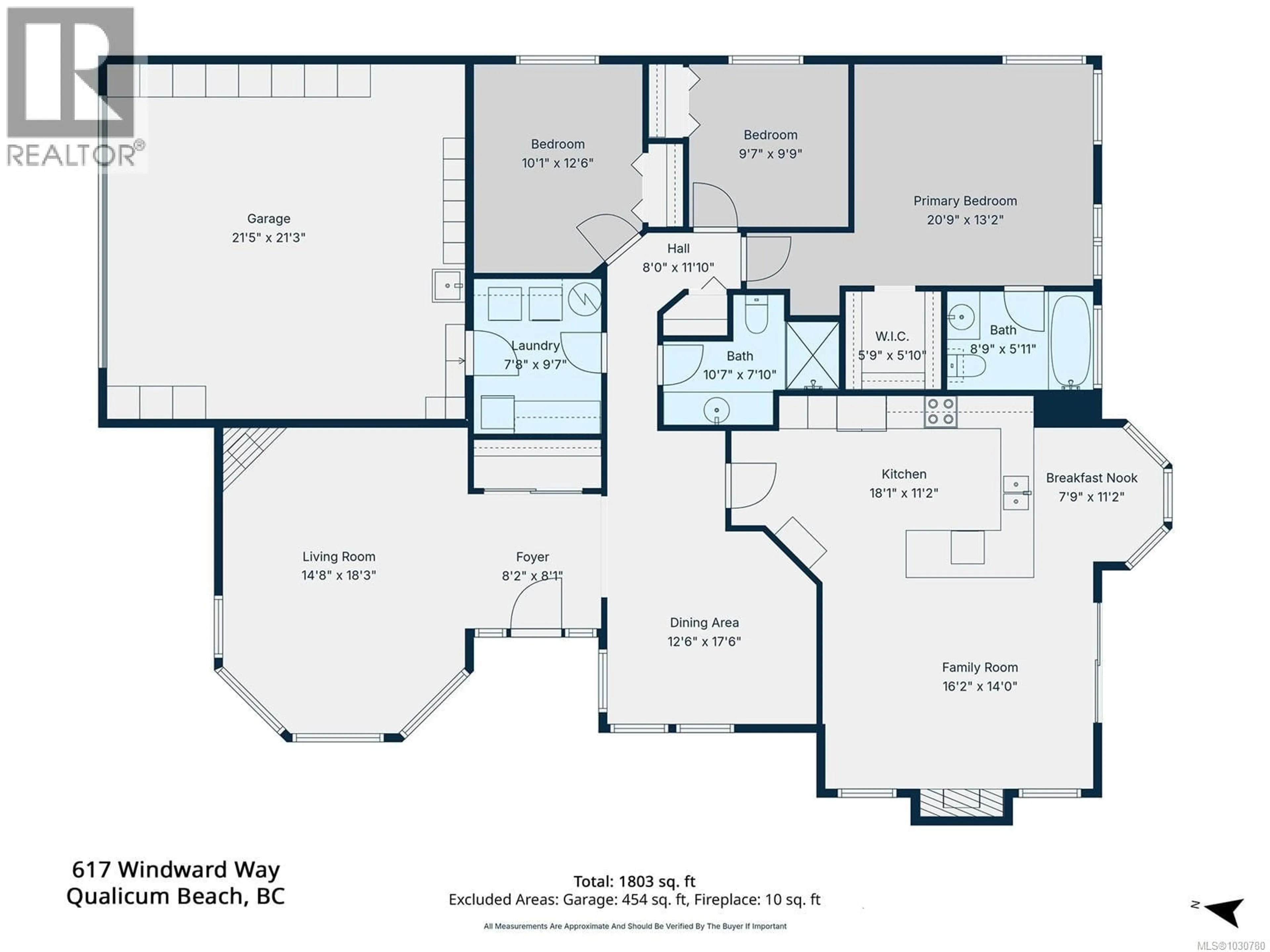 Floor plan for 617 WINDWARD WAY, Qualicum Beach British Columbia V9K2K4