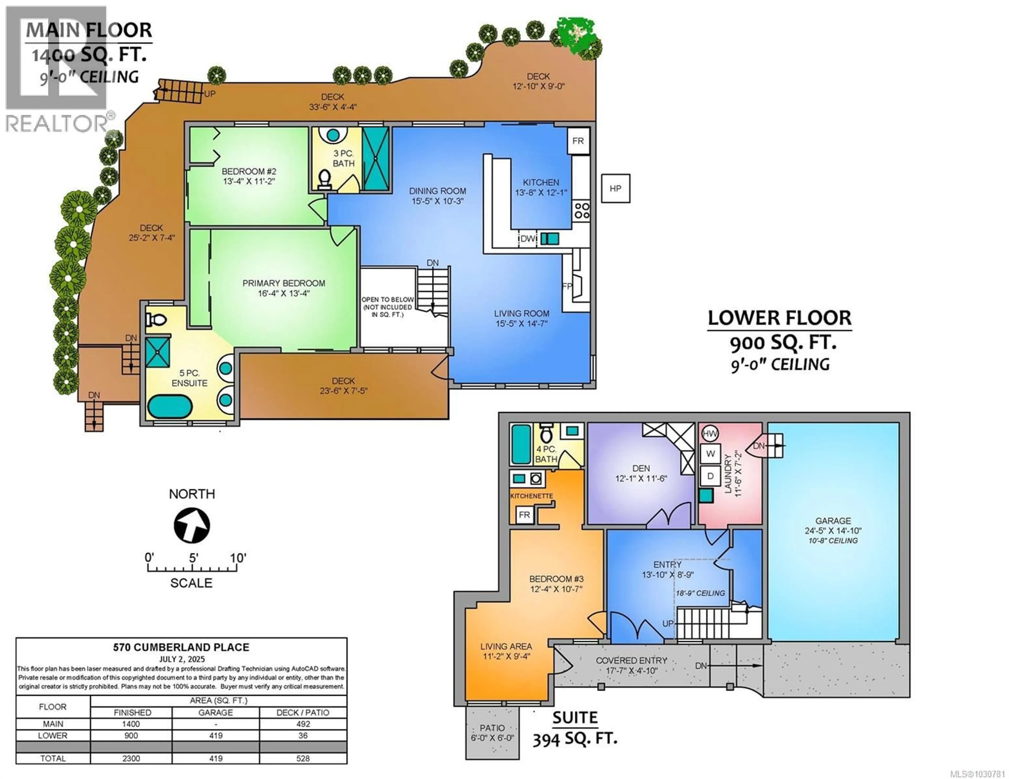 Floor plan for 570 CUMBERLAND PLACE, Nanaimo British Columbia V9T4S5