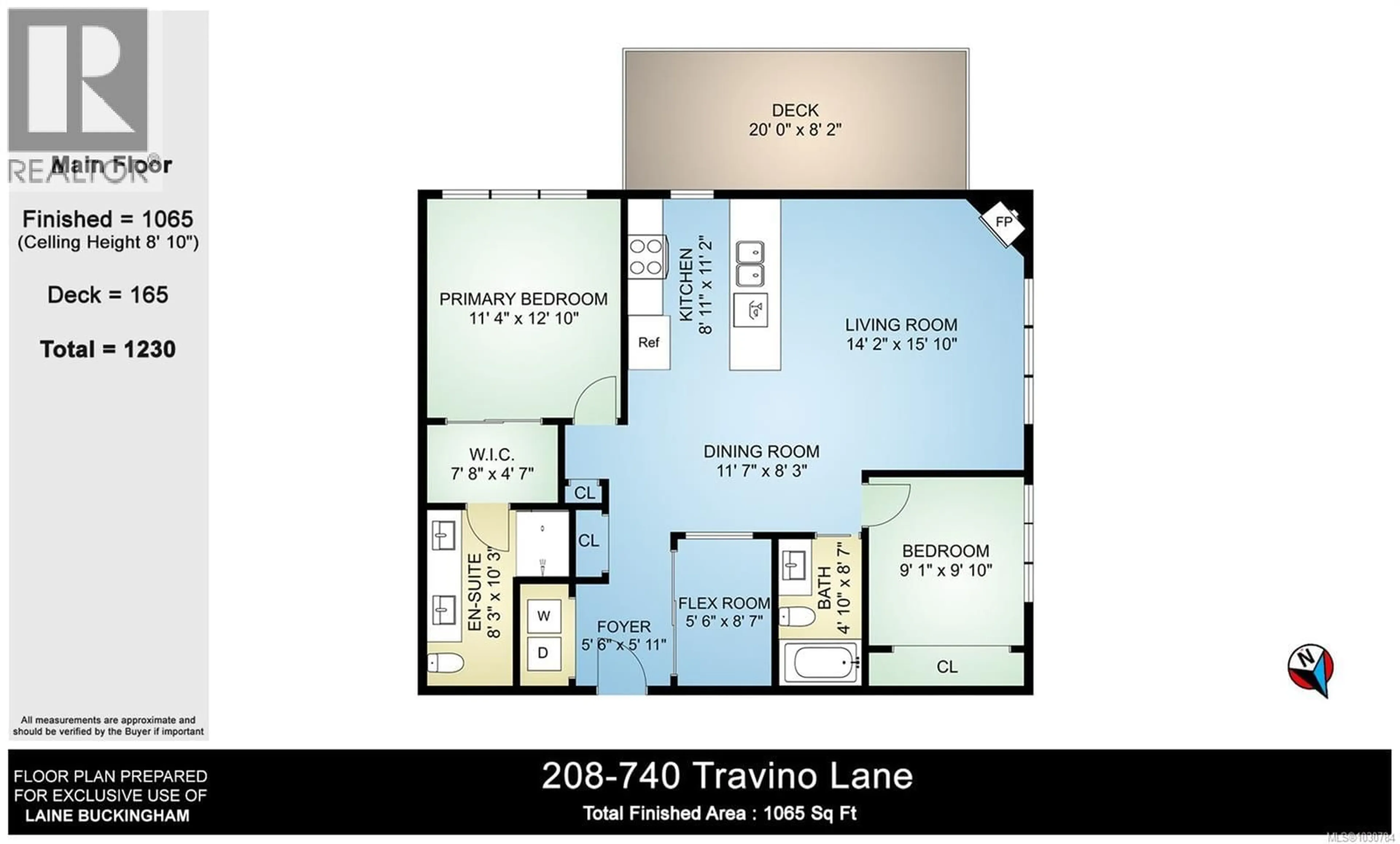 Floor plan for 208 - 740 TRAVINO LANE, Saanich British Columbia V8Z0E2
