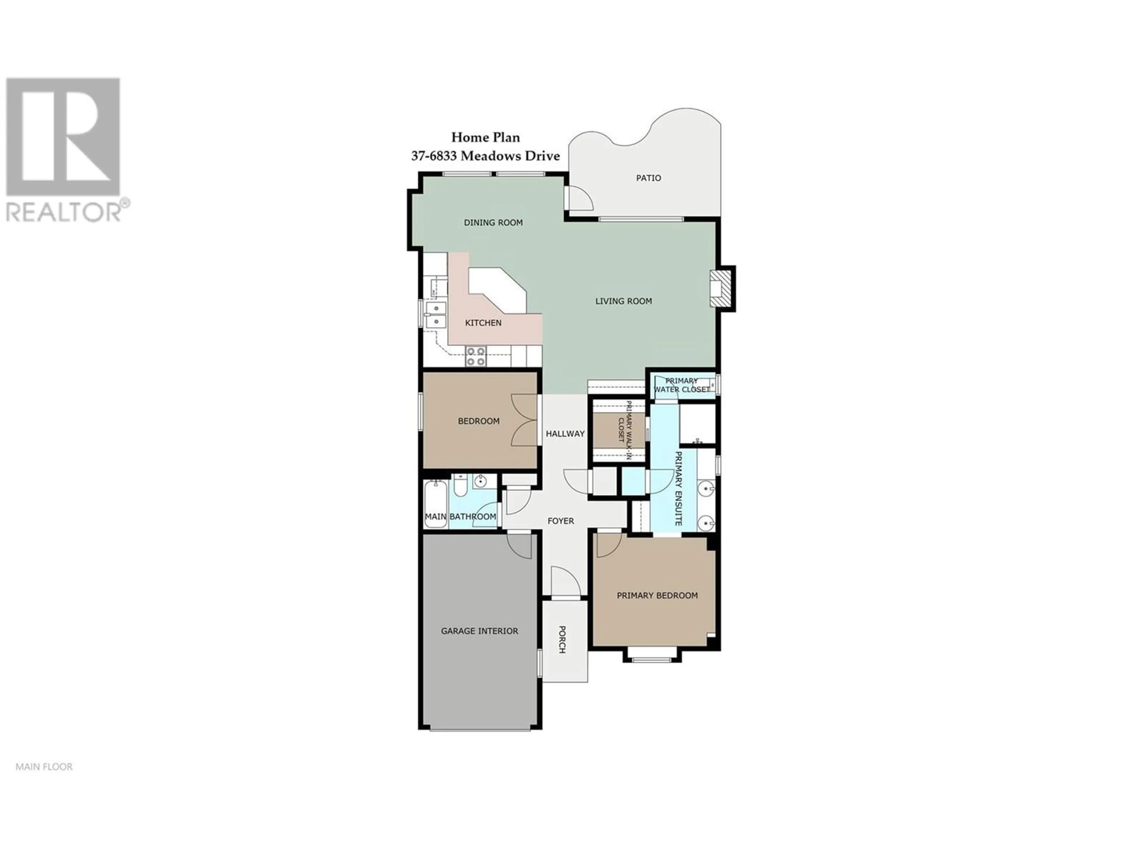 Floor plan for 37 - 6833 MEADOWS DRIVE, Oliver British Columbia V0H1T4