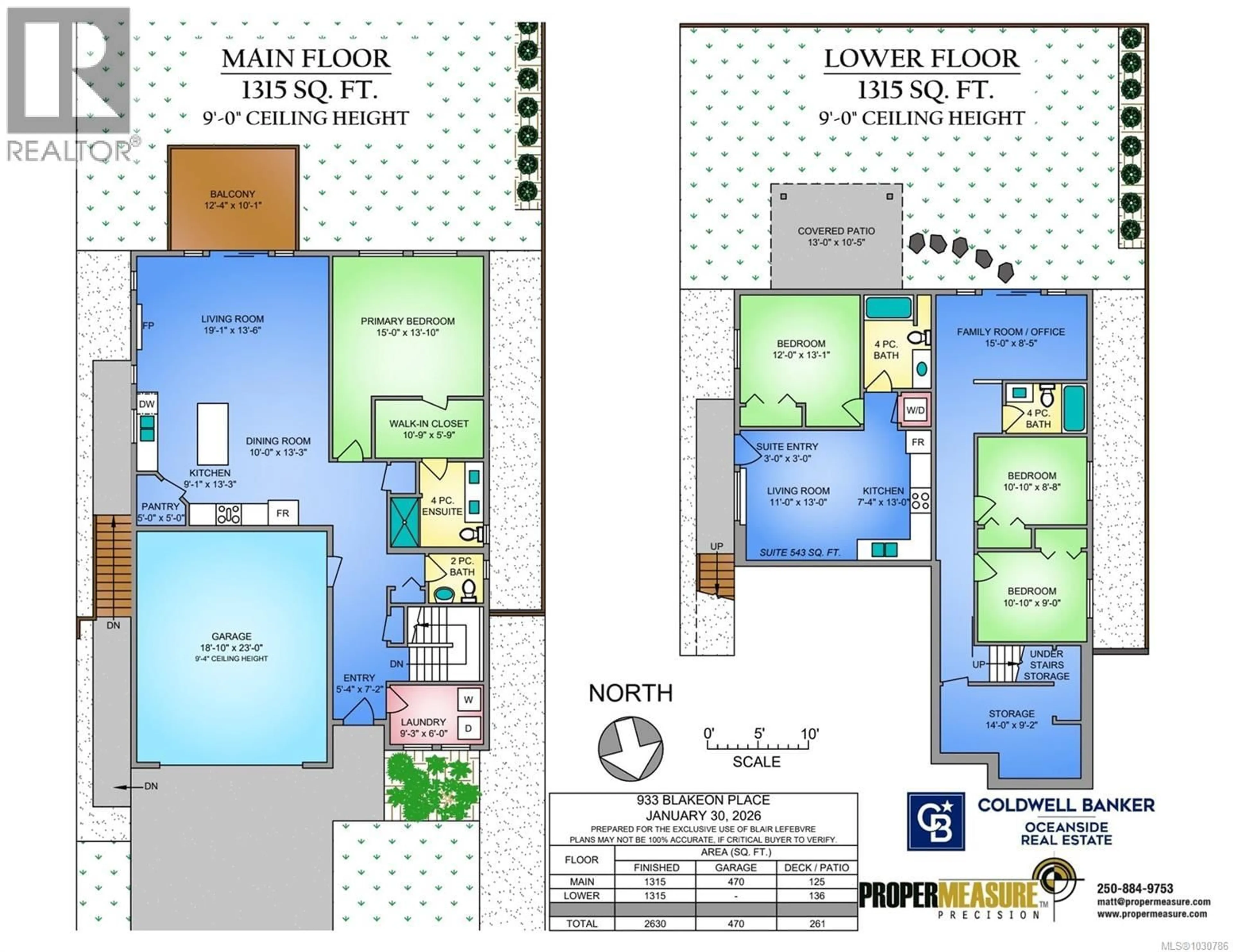 Floor plan for 933 BLAKEON PLACE, Langford British Columbia V9C0R3