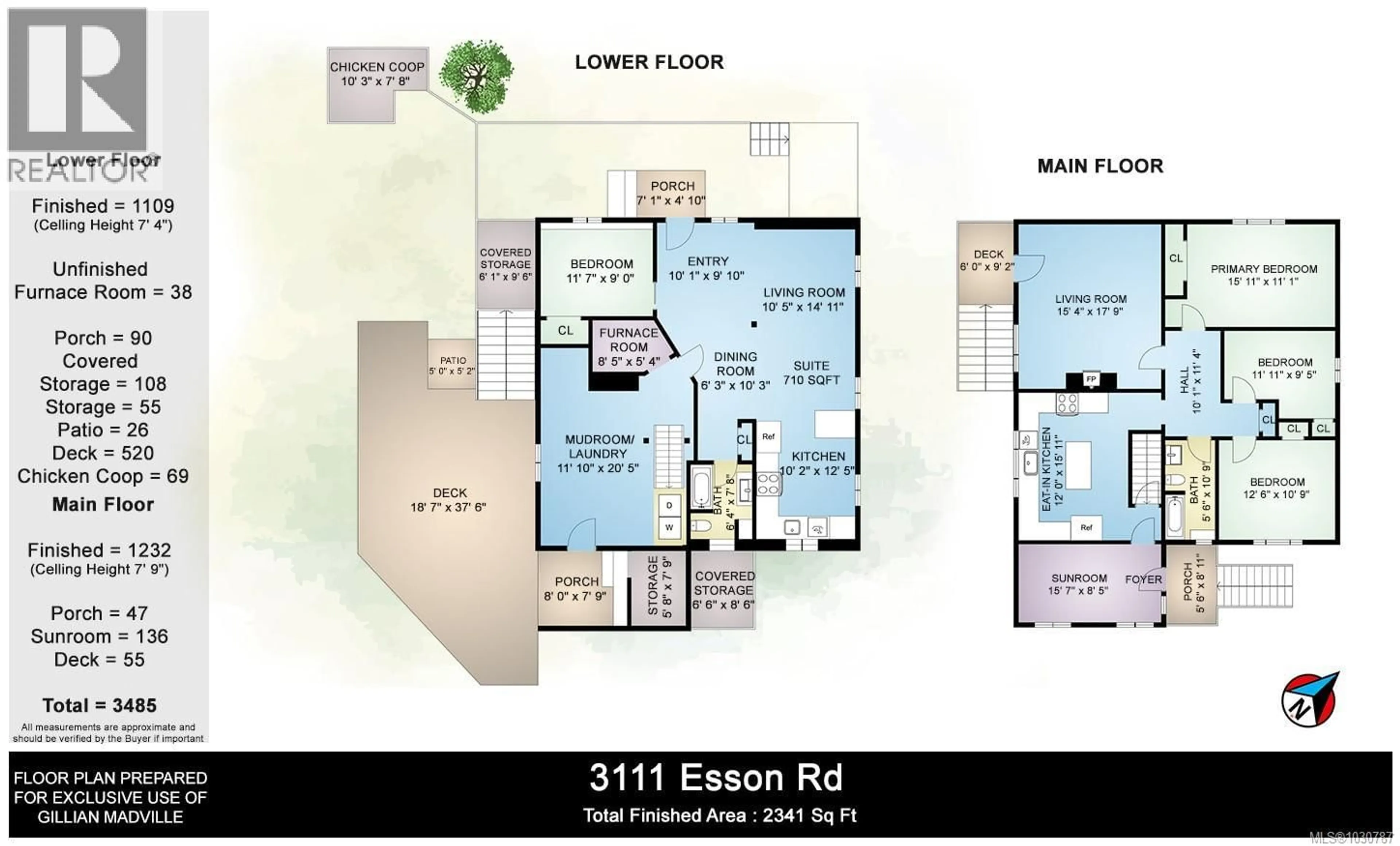 Floor plan for 3111 ESSON ROAD, Saanich British Columbia V8Z4P5