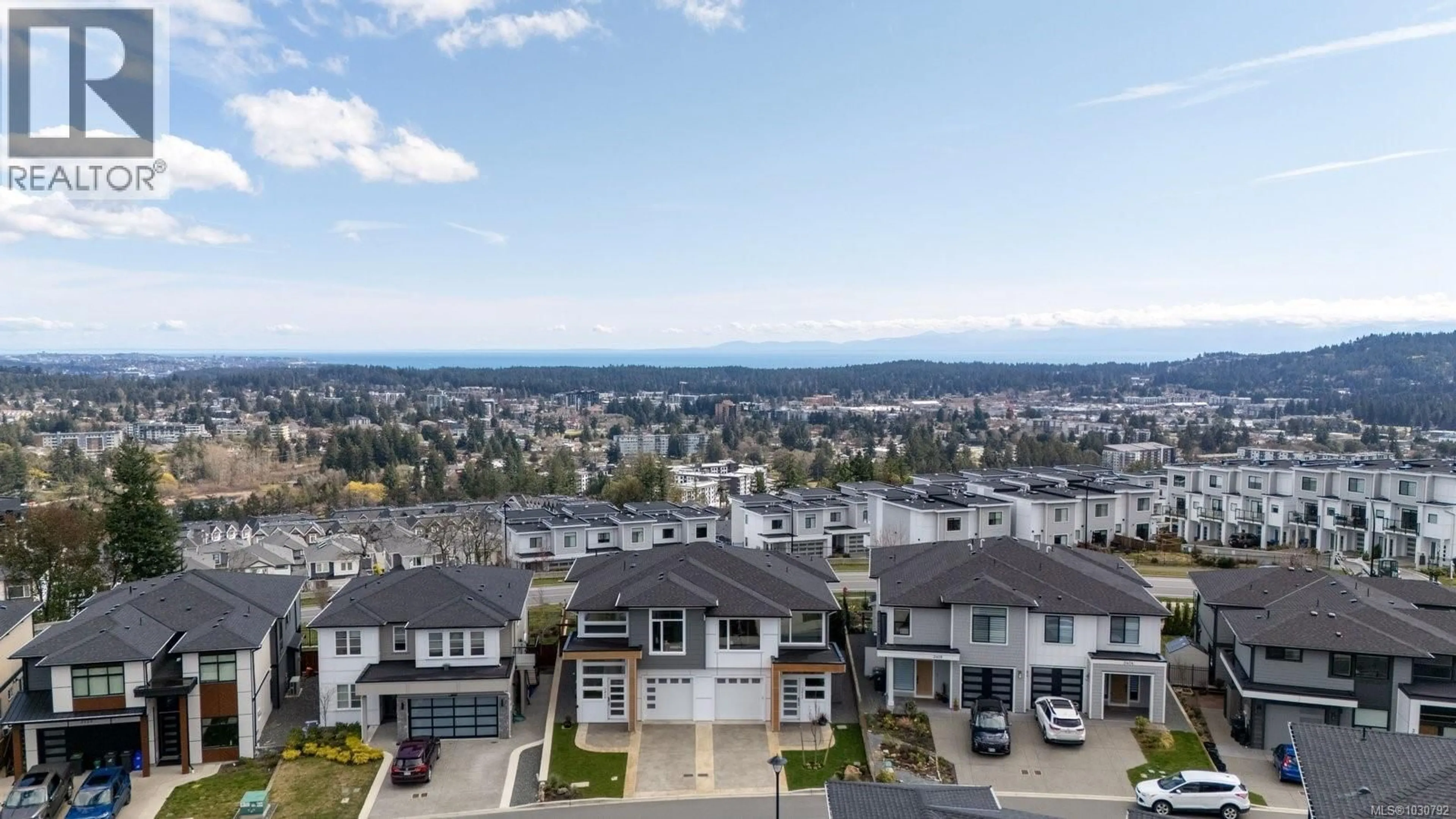 A pic from outside/outdoor area/front of a property/back of a property/a pic from drone, mountain view for 3412 CALDERA COURT, Langford British Columbia V9B6Z8