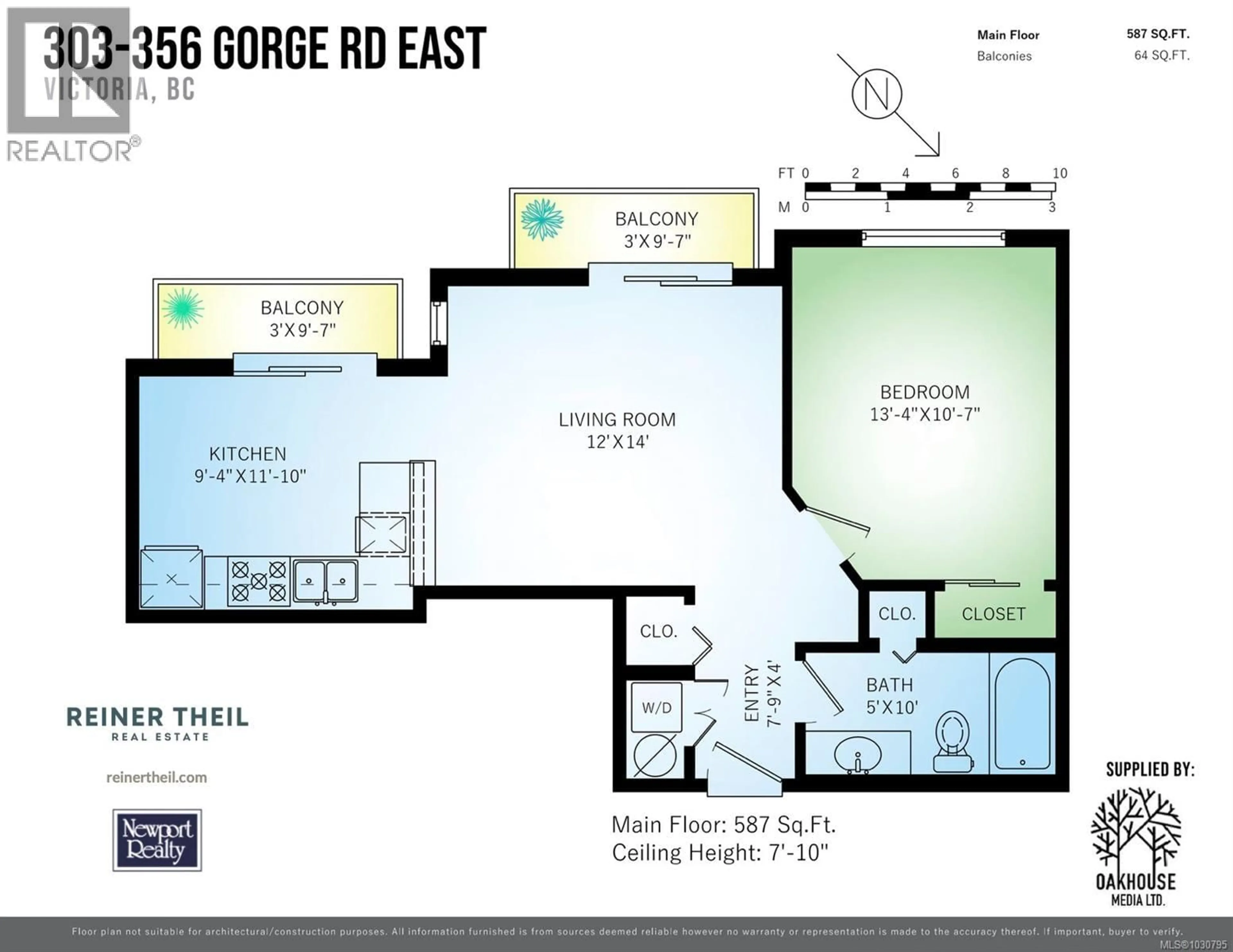 Floor plan for 303 - 356 GORGE ROAD EAST, Victoria British Columbia V8T2W2
