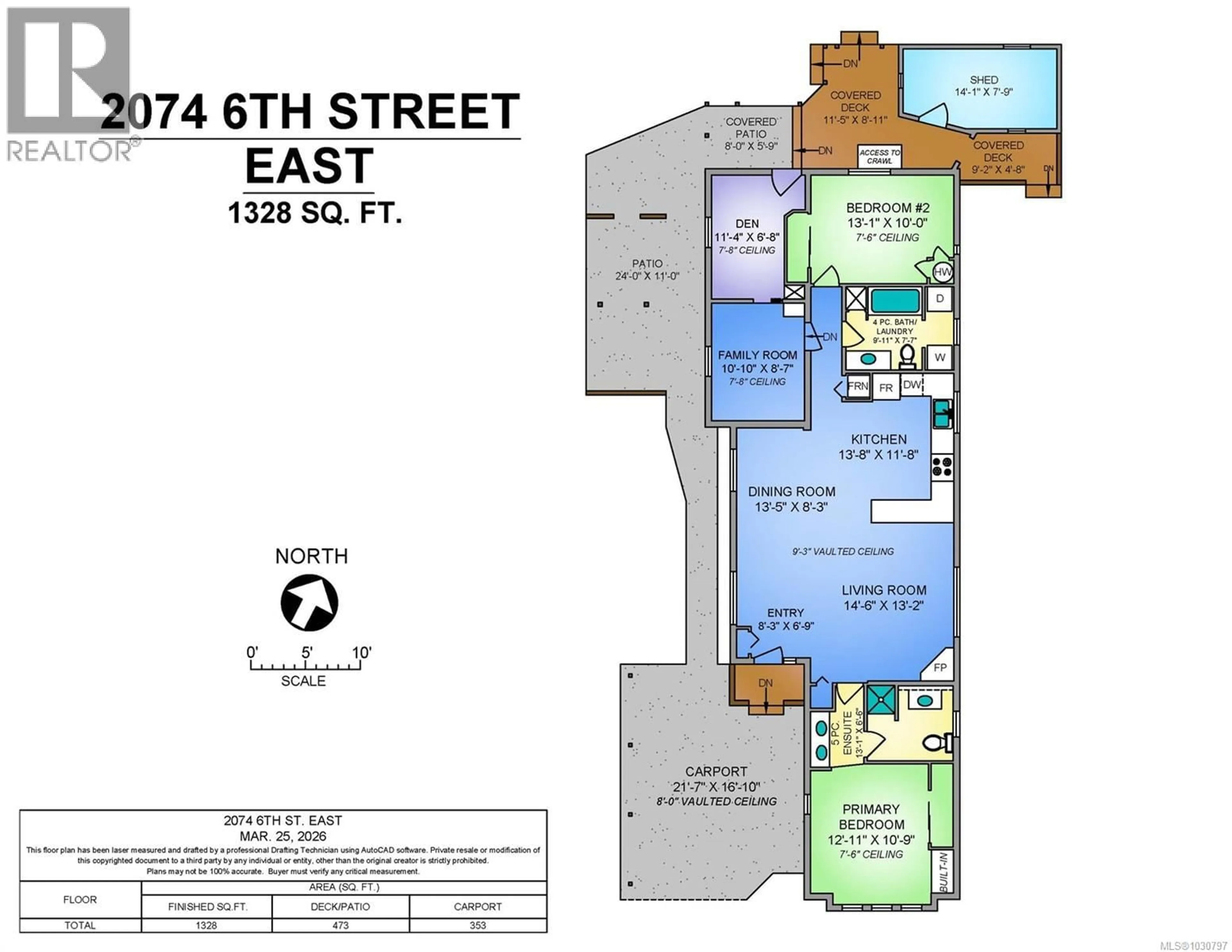 Floor plan for 2074 6TH STREET EAST, Courtenay British Columbia V9N7L8