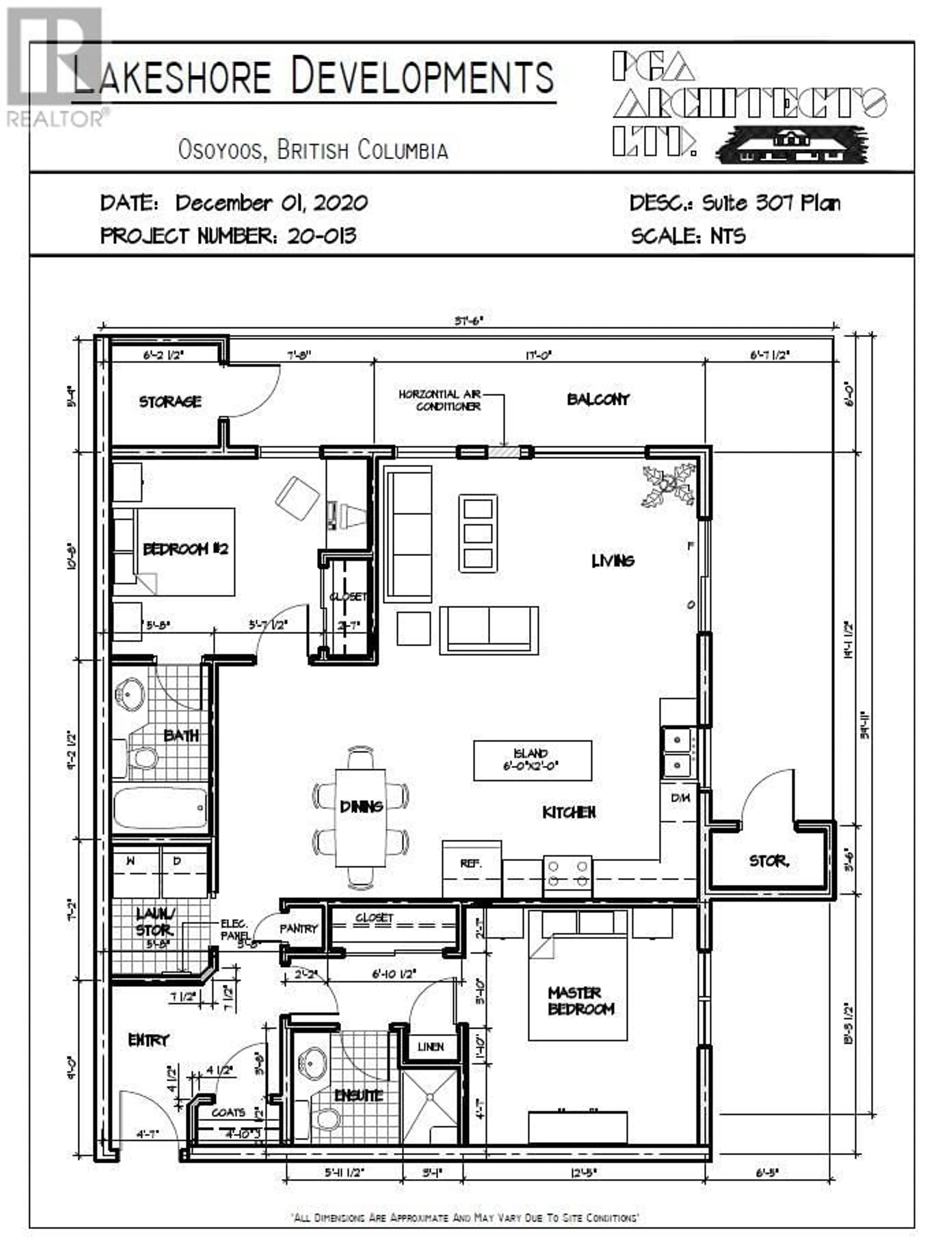 Floor plan for 5640 51st Street Unit# 307 Lot# 34, Osoyoos British Columbia V0H1V6