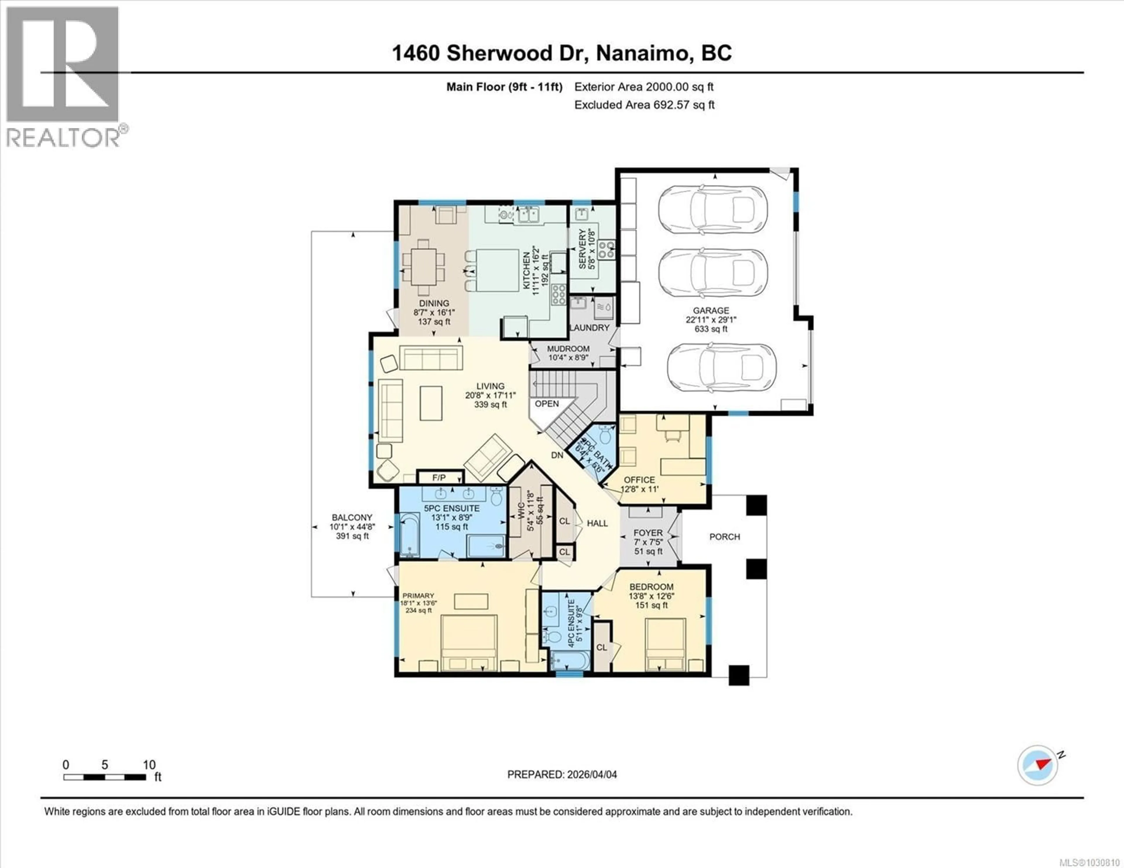 Floor plan for 1460 SHERWOOD DRIVE, Nanaimo British Columbia V9T1G7