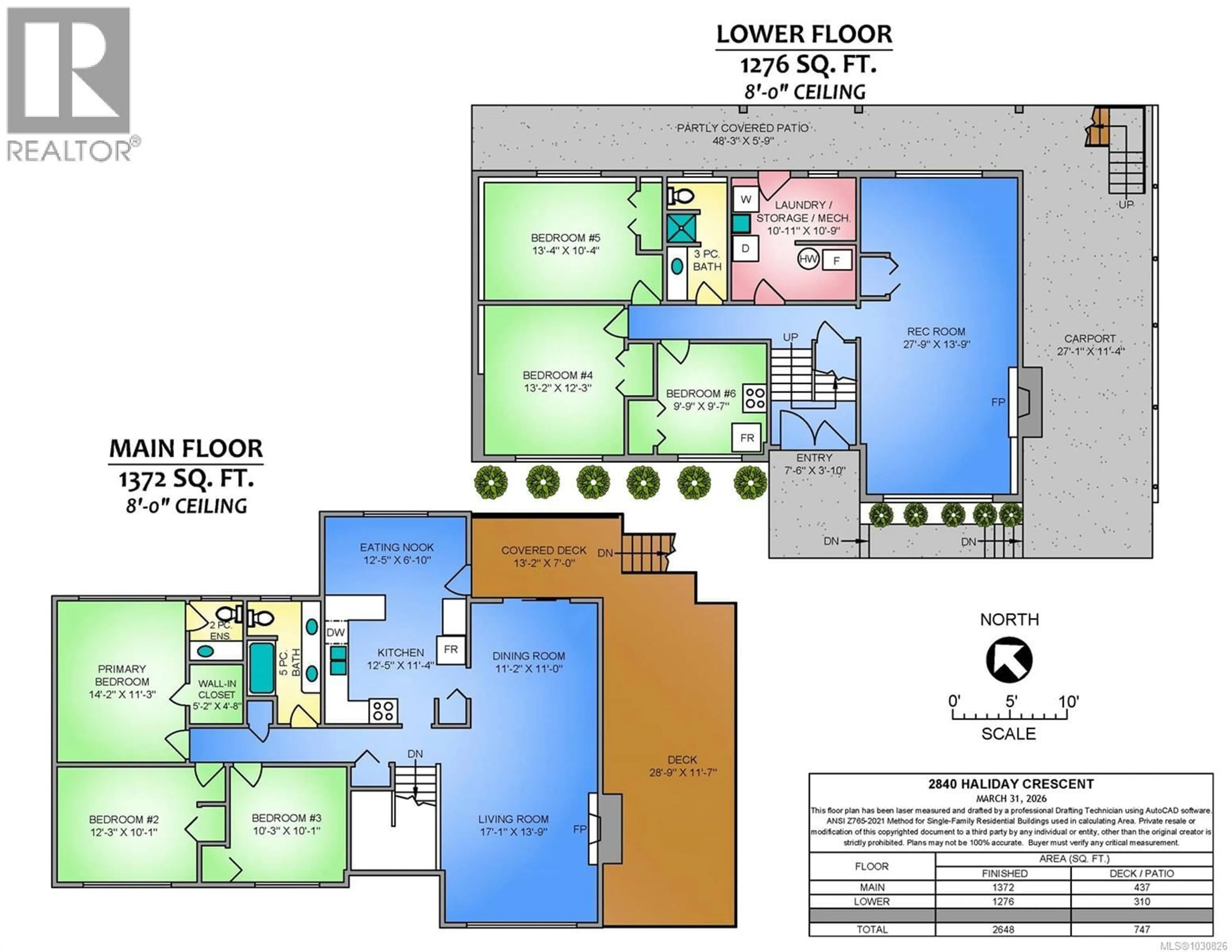 Floor plan for 2840 HALIDAY CRESCENT, Nanaimo British Columbia V9S3M9