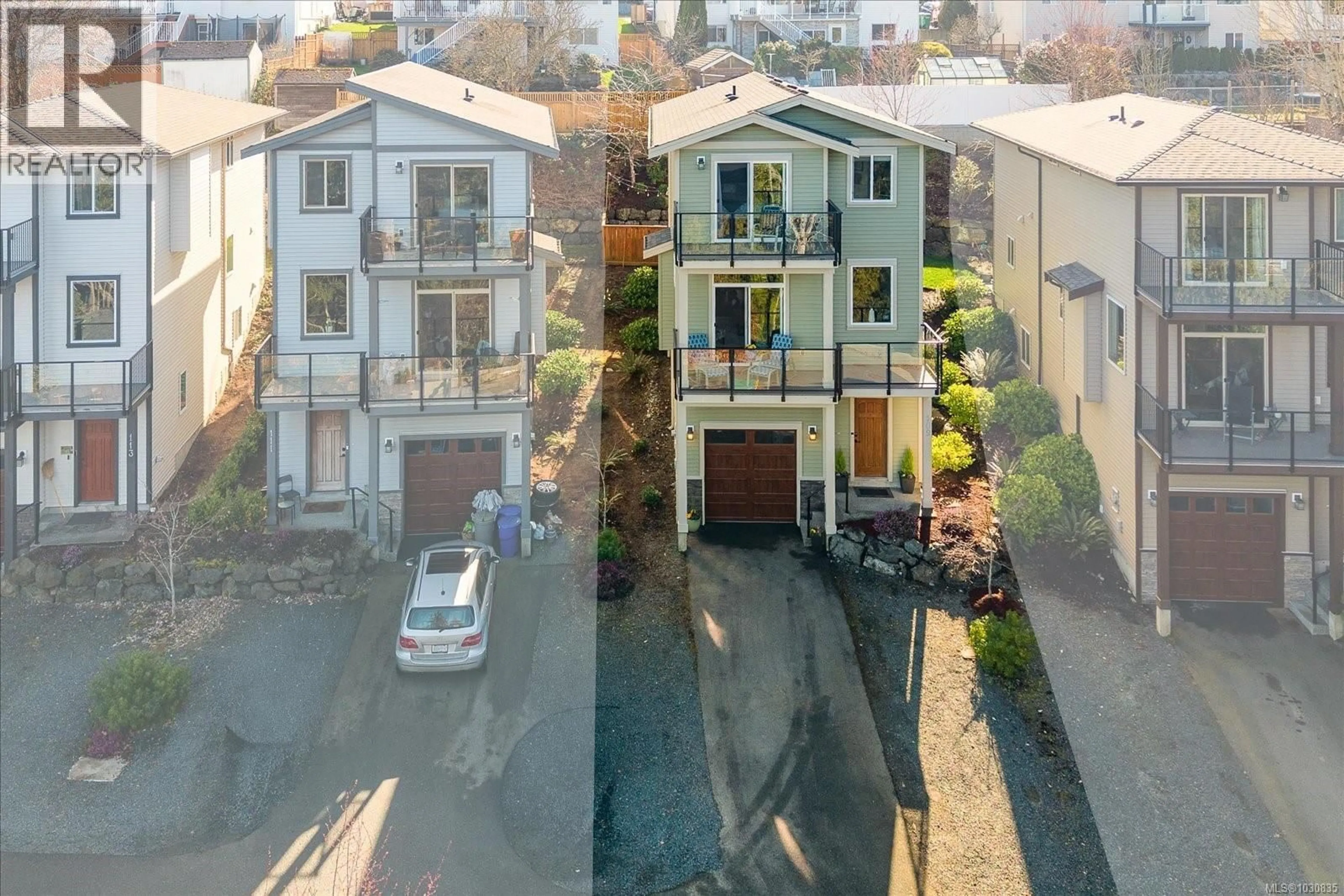 A pic from outside/outdoor area/front of a property/back of a property/a pic from drone, city buildings view from balcony for 109 AURORA WAY, Nanaimo British Columbia V9R6V4