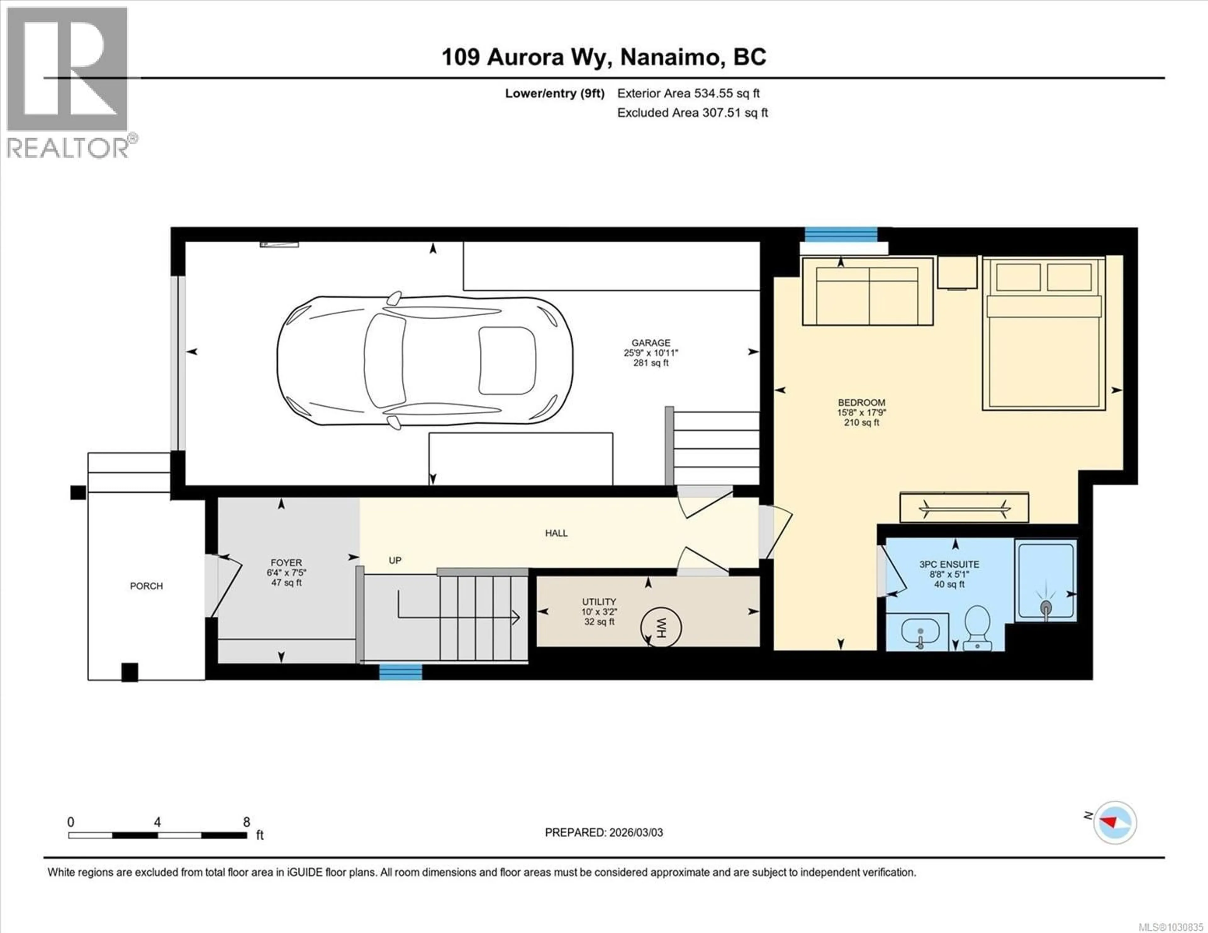 Floor plan for 109 AURORA WAY, Nanaimo British Columbia V9R6V4