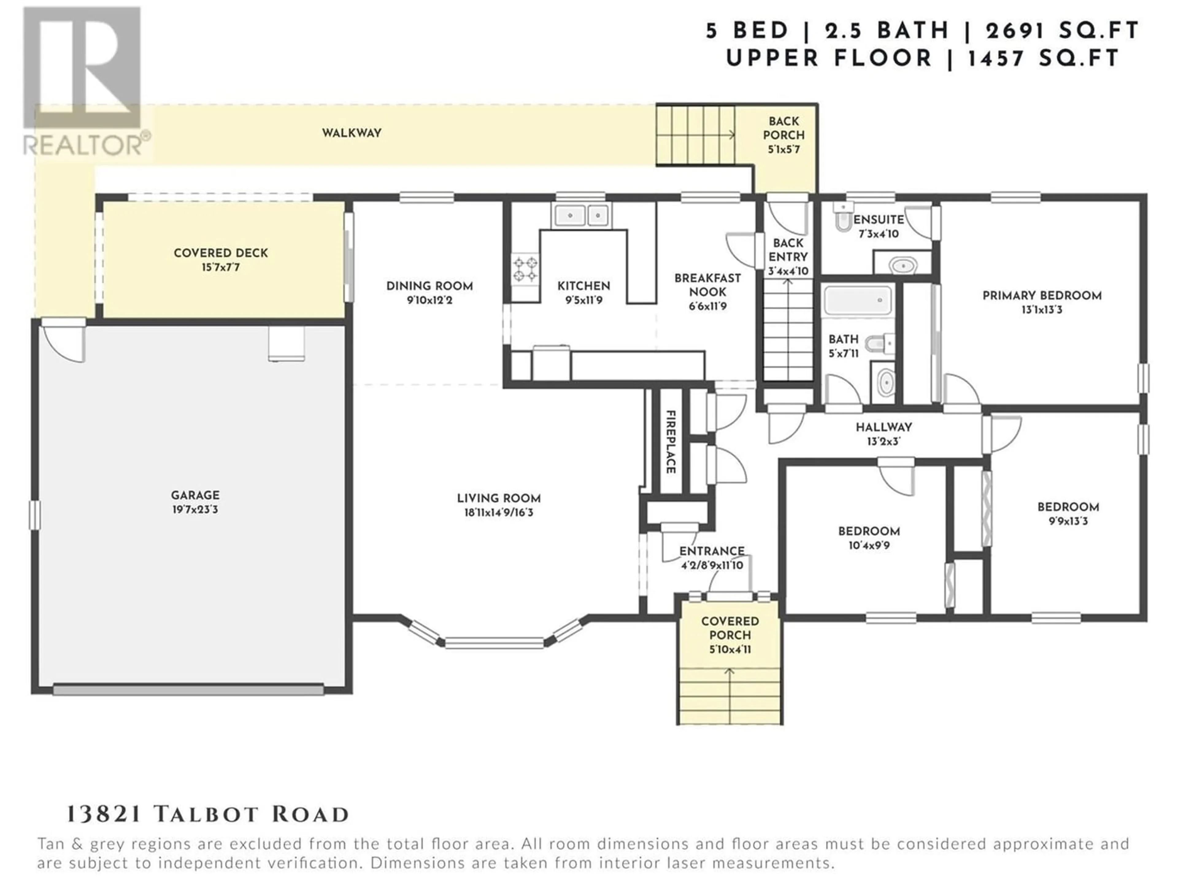 Floor plan for 13821 Talbot Road, Lake Country British Columbia V4V2C2