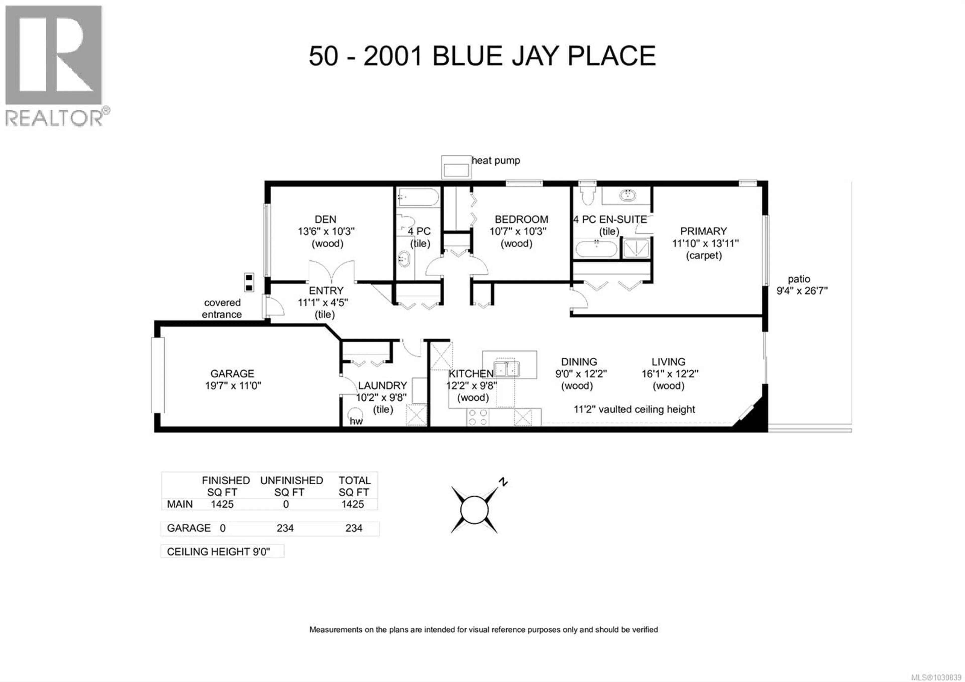 Floor plan for 50 - 2001 BLUE JAY PLACE, Courtenay British Columbia V9N4A8
