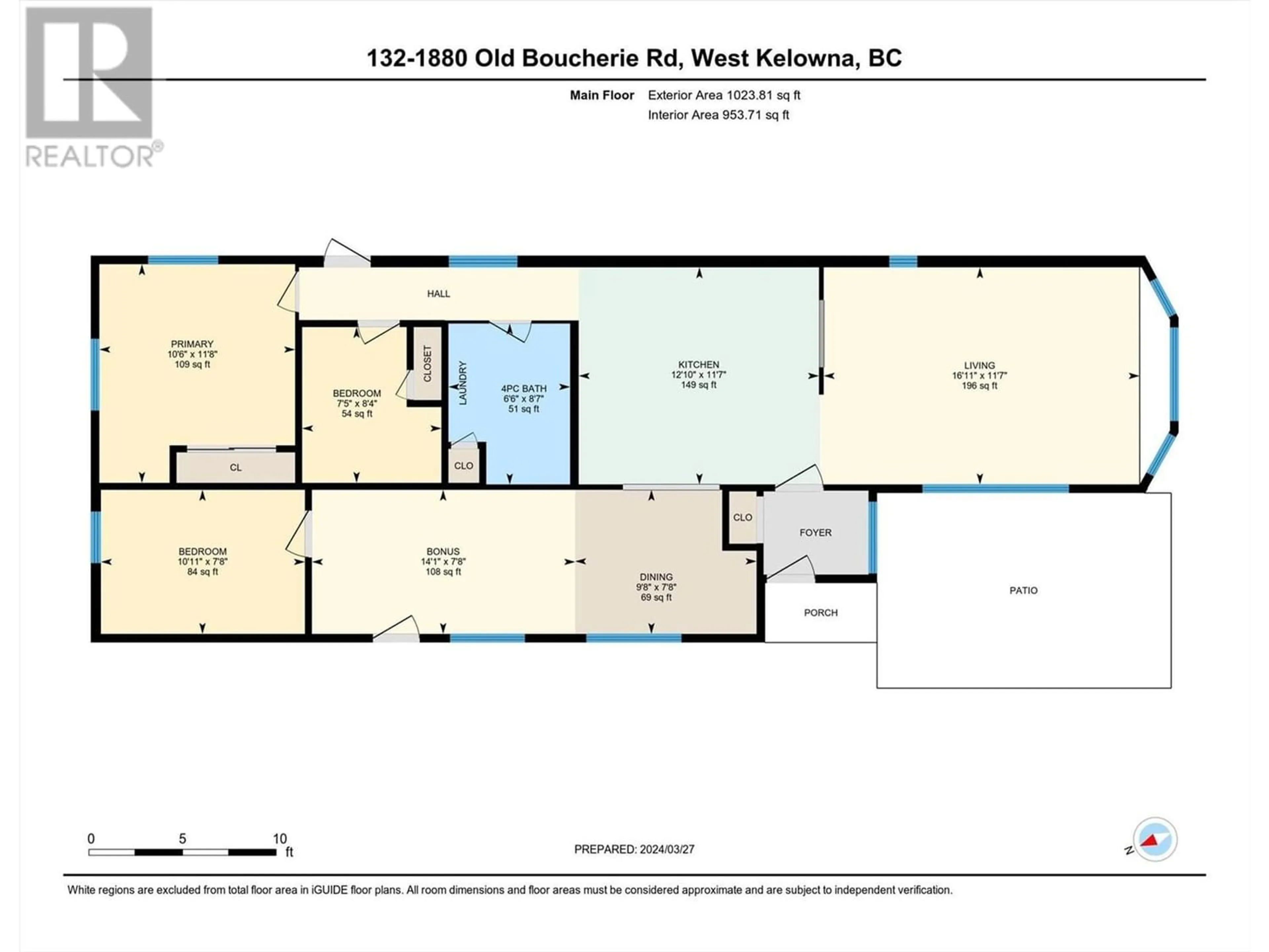 Floor plan for 1880 Old Boucherie Road Unit# 132, West Kelowna British Columbia V4T1Z3