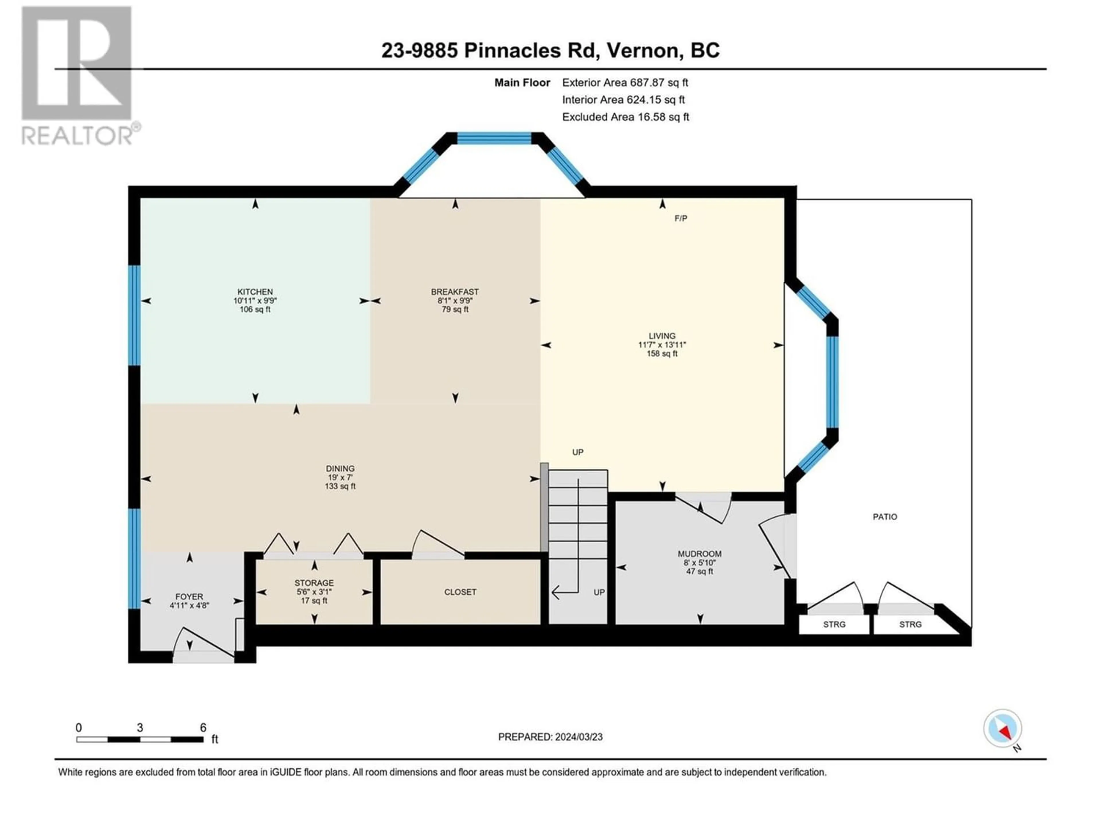 Floor plan for 9885 Pinnacles Road Unit# 23, Vernon British Columbia V1B3M1