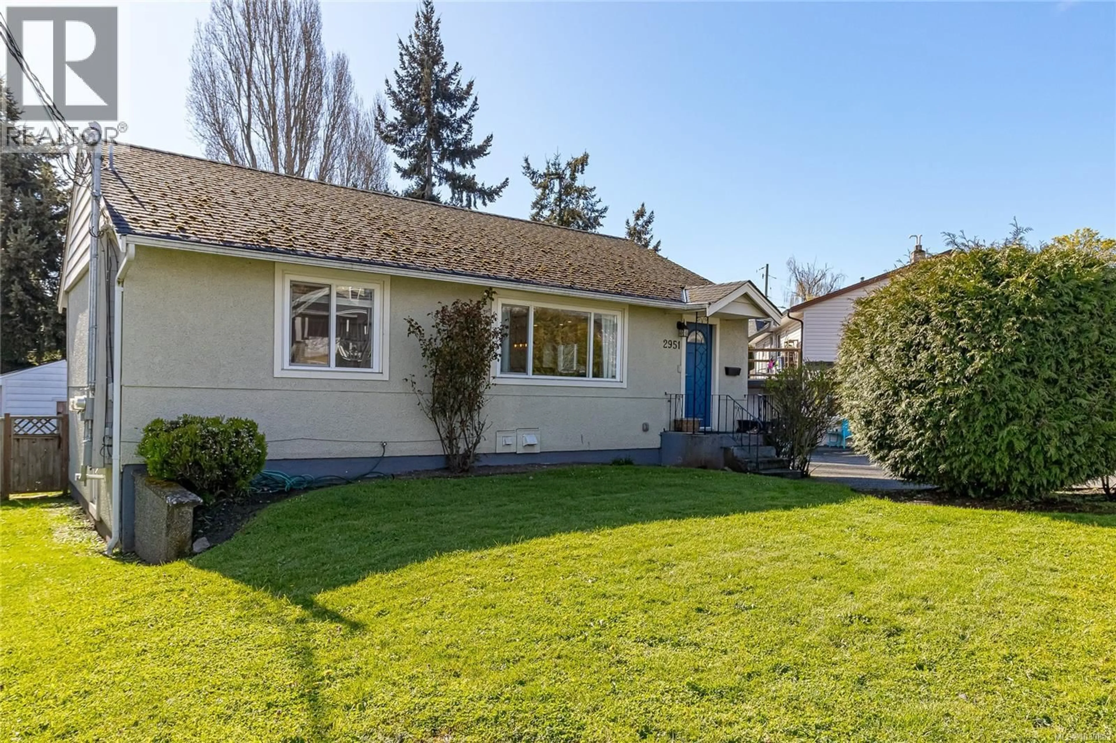 Home with vinyl exterior material, street for 2951 CEDAR HILL ROAD, Victoria British Columbia V8T3H8