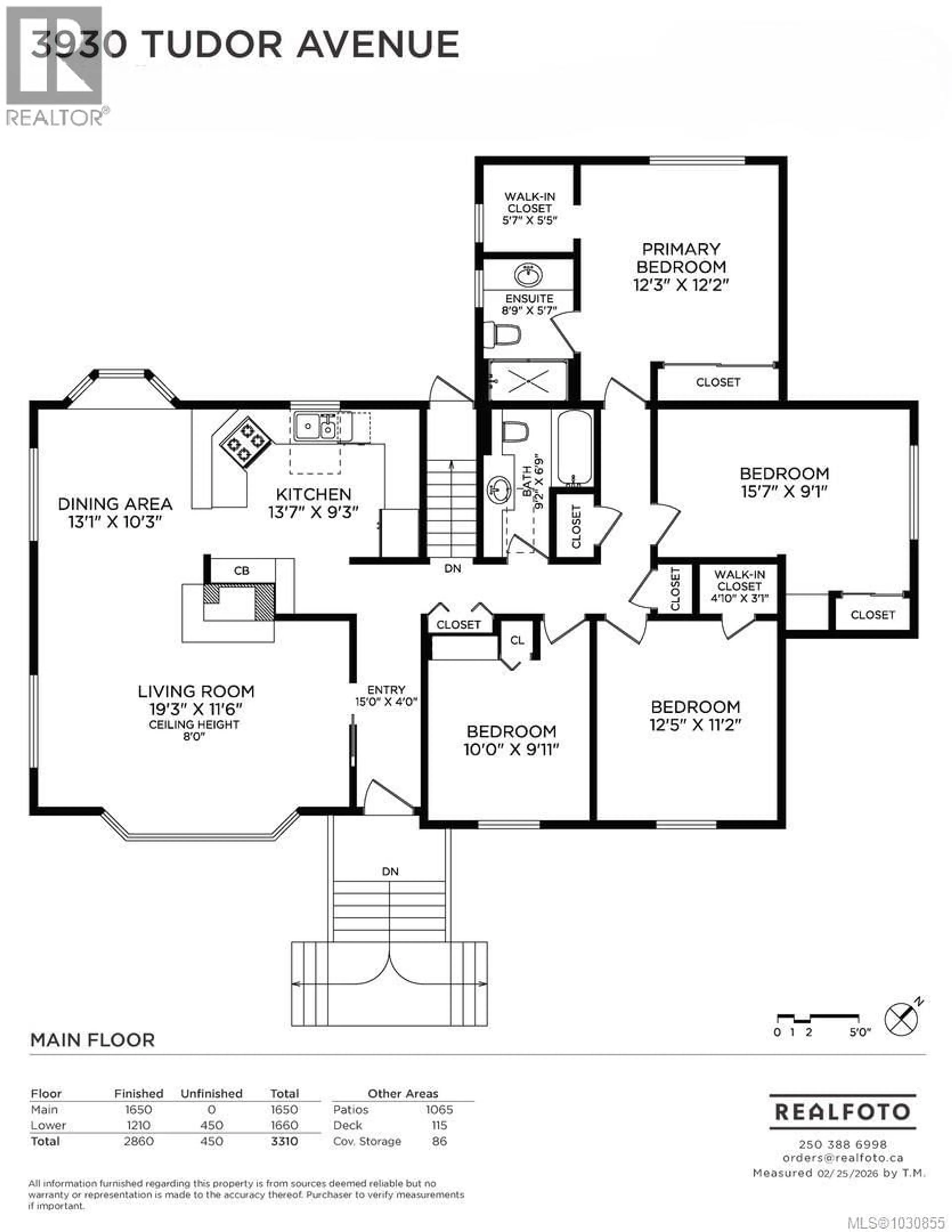 Floor plan for 3930 TUDOR AVENUE, Saanich British Columbia V8N4L6