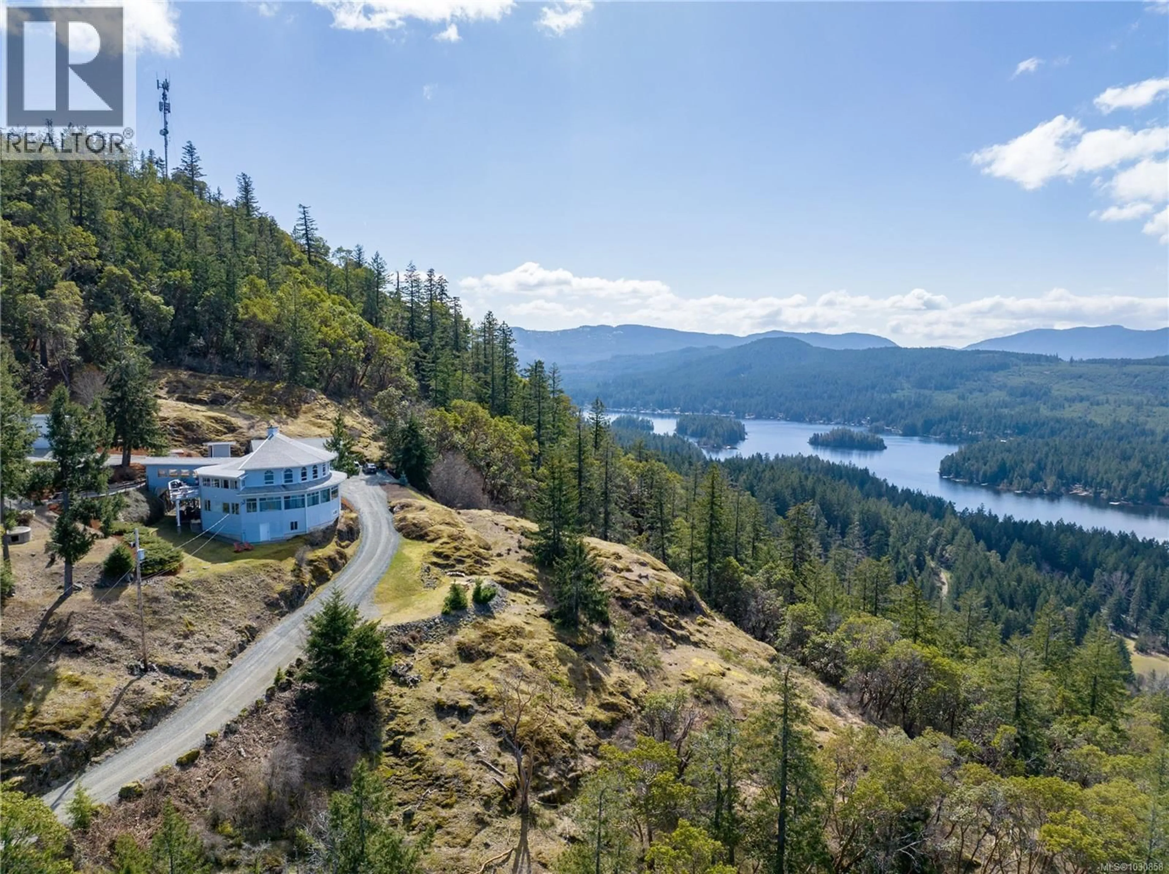 A pic from outside/outdoor area/front of a property/back of a property/a pic from drone, water/lake/river/ocean view for 1828 STRATHCONA HEIGHTS, Shawnigan Lake British Columbia V8H2A9