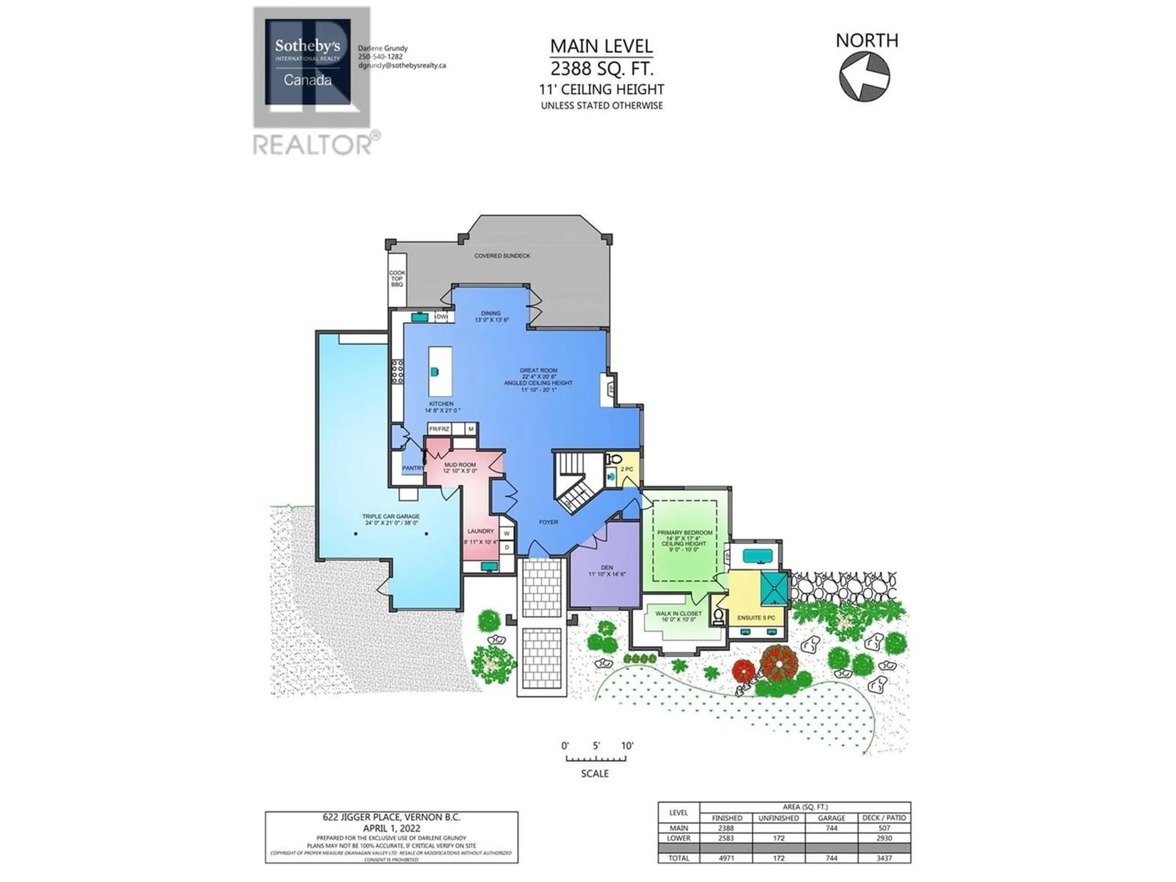 Floor plan for 622 Jigger Place, Vernon British Columbia V1H2H7