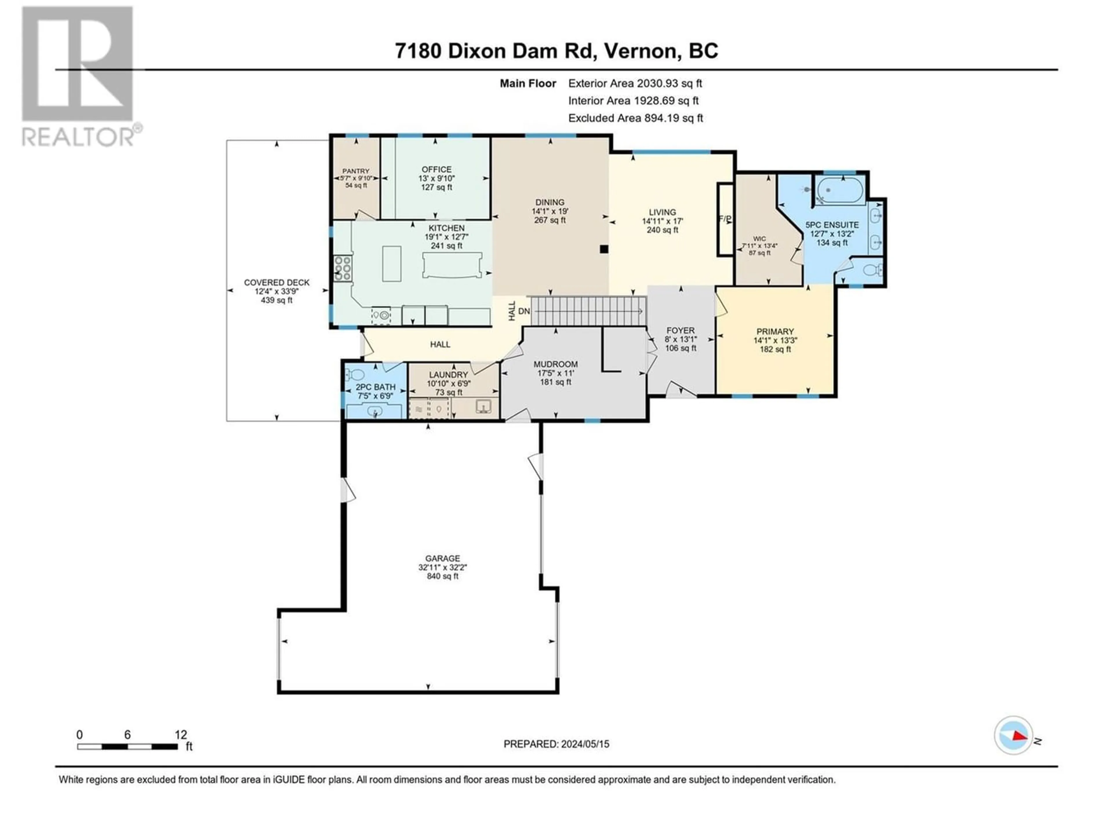 Floor plan for 7180 Dixon Dam Road, Vernon British Columbia V1B3N9