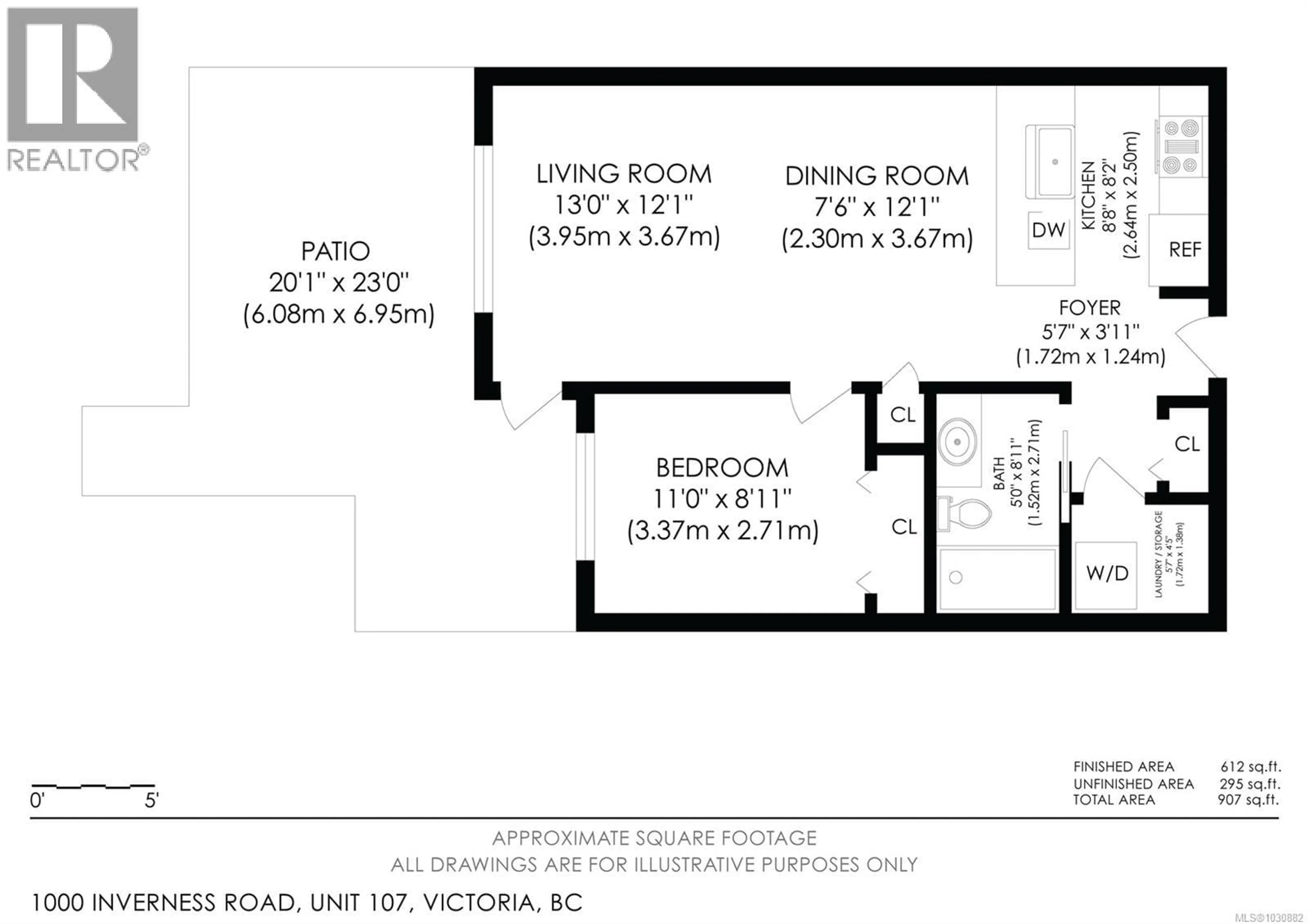 Floor plan for 107 - 1000 INVERNESS ROAD, Saanich British Columbia V8X2S1