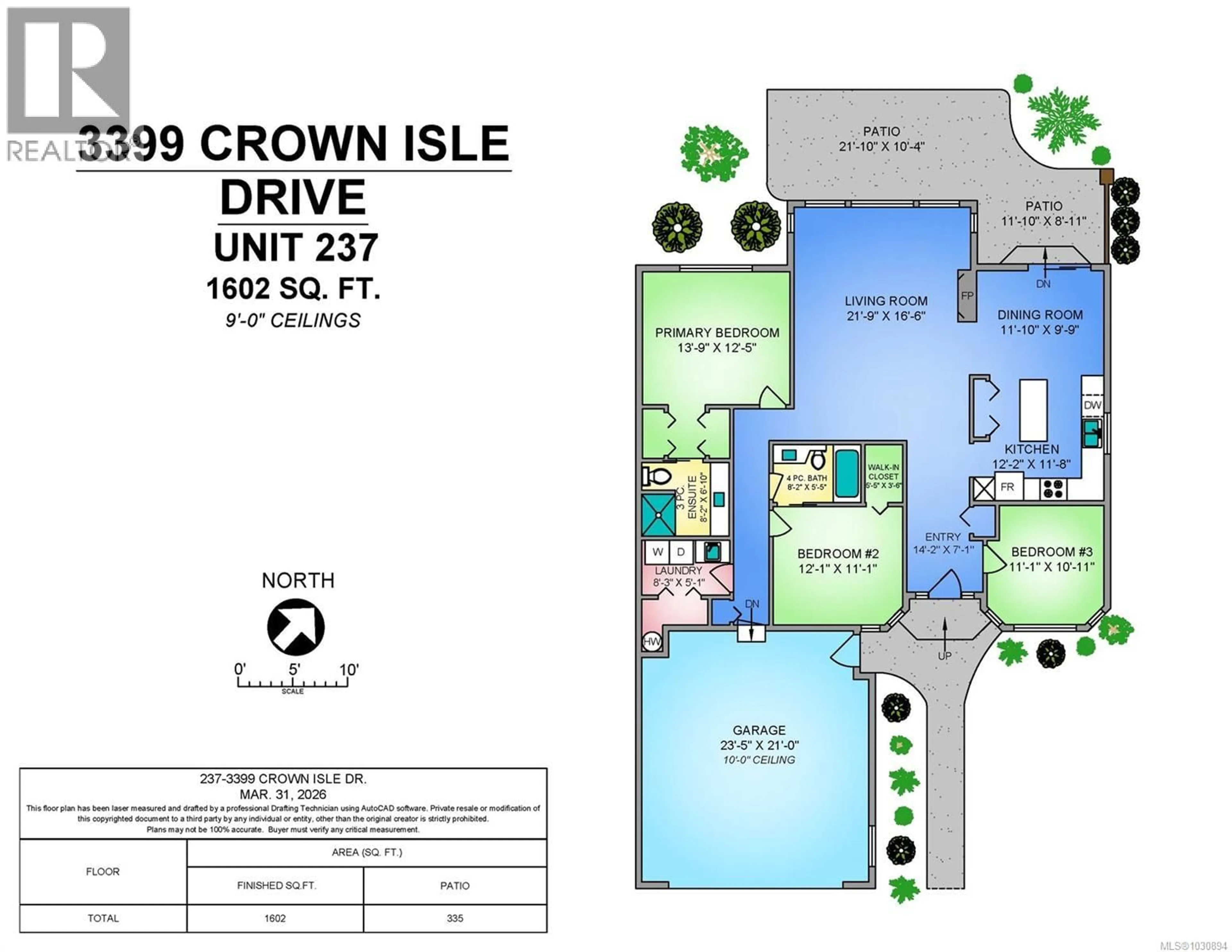 Floor plan for 237 - 3399 CROWN ISLE DRIVE, Courtenay British Columbia V9N9X7
