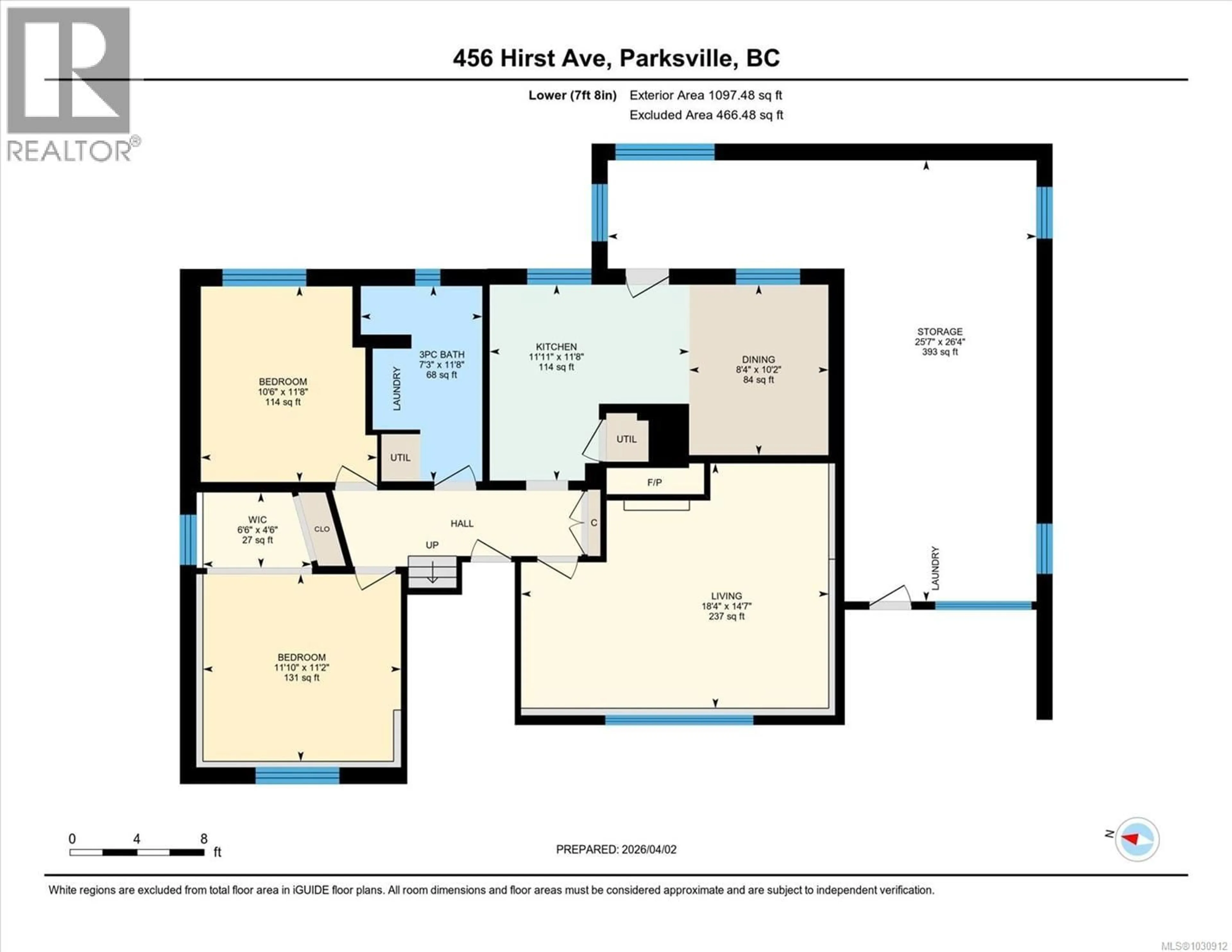 Floor plan for 456 HIRST AVENUE, Parksville British Columbia V9P1J3