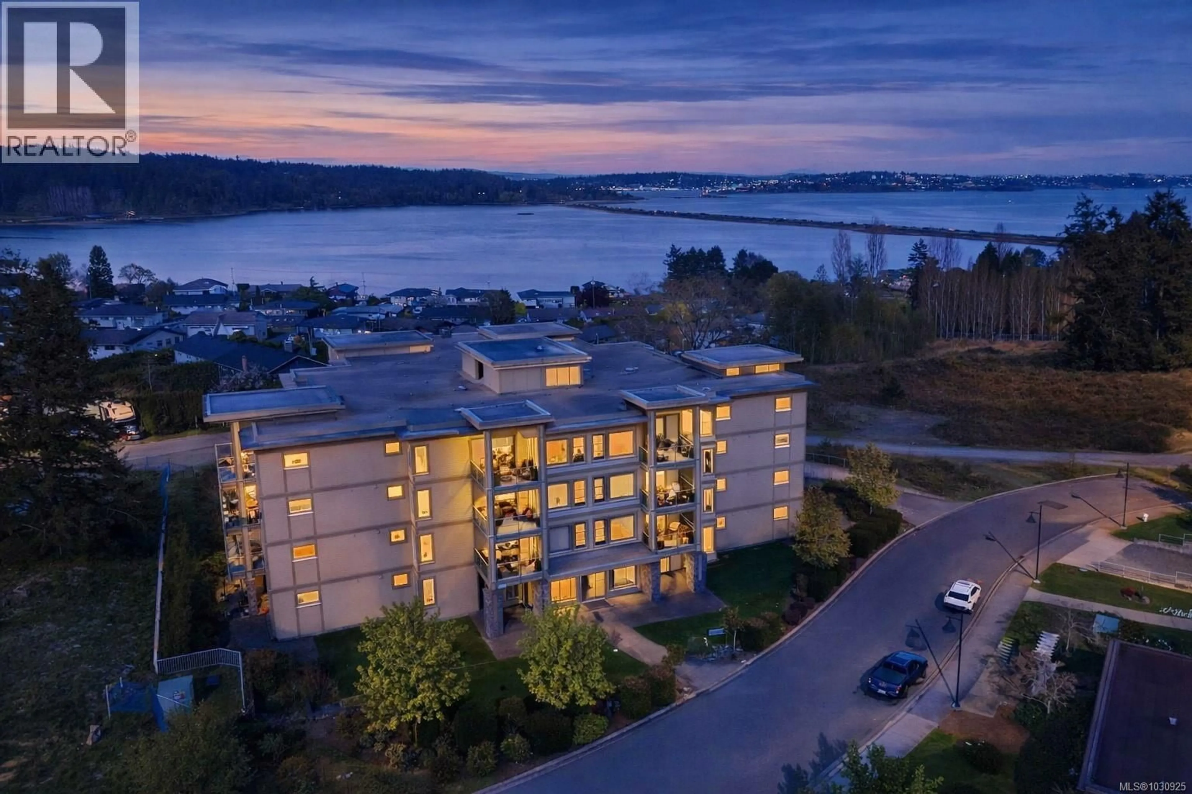 A pic from outside/outdoor area/front of a property/back of a property/a pic from drone, water/lake/river/ocean view for 204 - 3223 SELLECK WAY, Colwood British Columbia V9C0E7