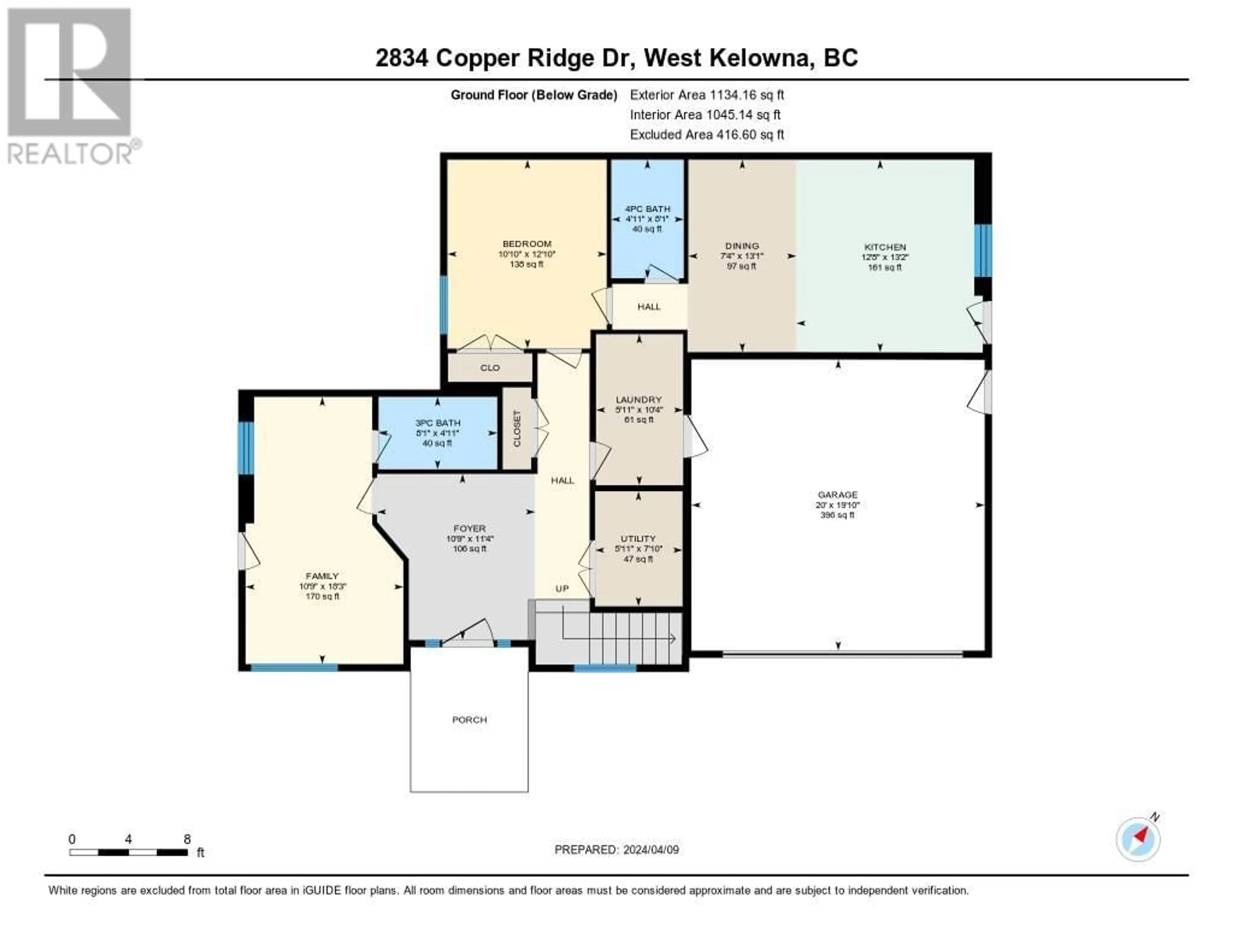 Floor plan for 2834 Copper Ridge Drive, West Kelowna British Columbia V4T2S6