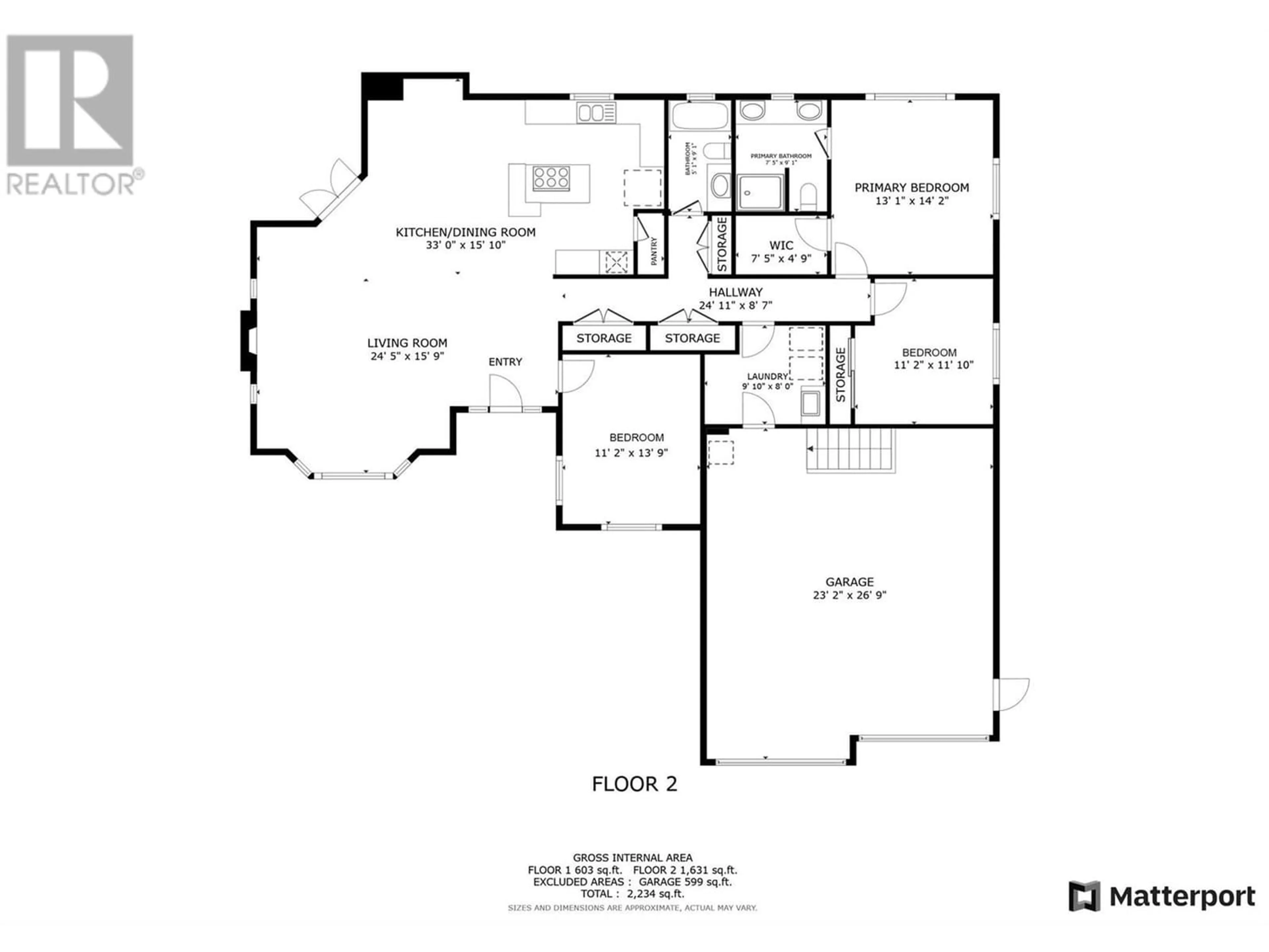 Floor plan for 600 Nighthawk Avenue, Vernon British Columbia V1H2A1