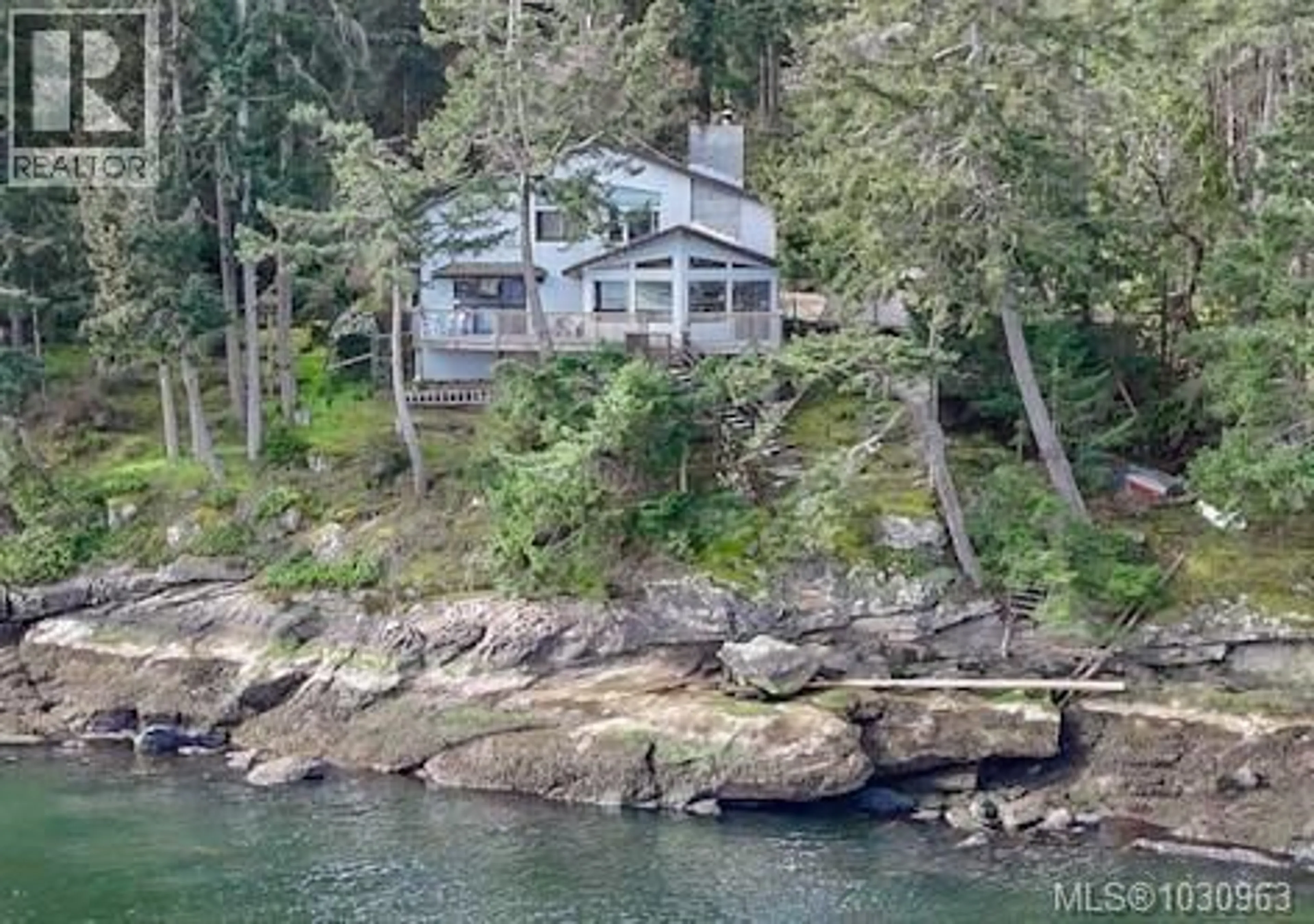 A pic from outside/outdoor area/front of a property/back of a property/a pic from drone, water/lake/river/ocean view for 130 EASTHOM ROAD, Gabriola Island British Columbia V0R1X2