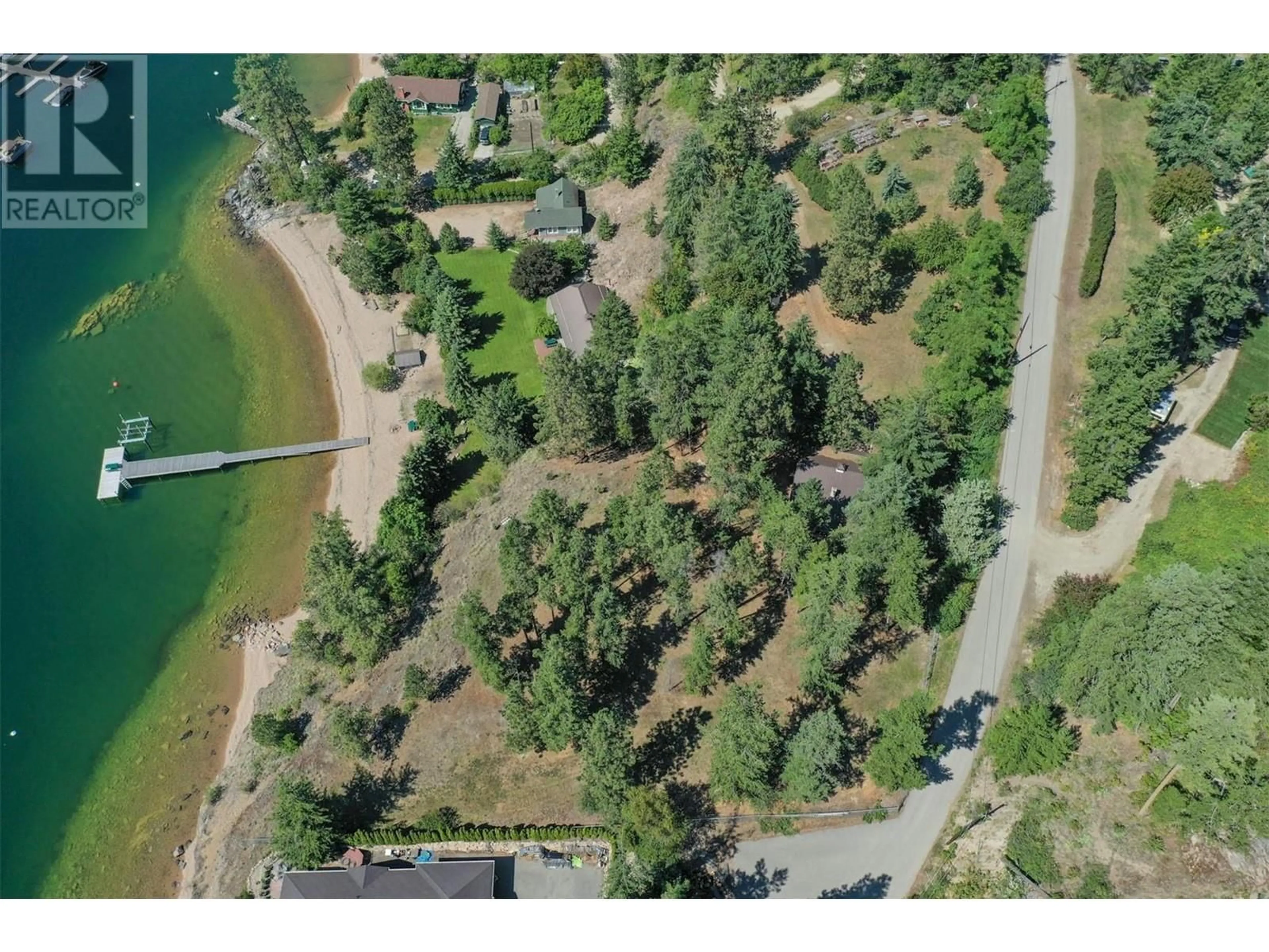 A pic from outside/outdoor area/front of a property/back of a property/a pic from drone, water/lake/river/ocean view for 110 RUSSELL ROAD, Vernon British Columbia V1H1L2