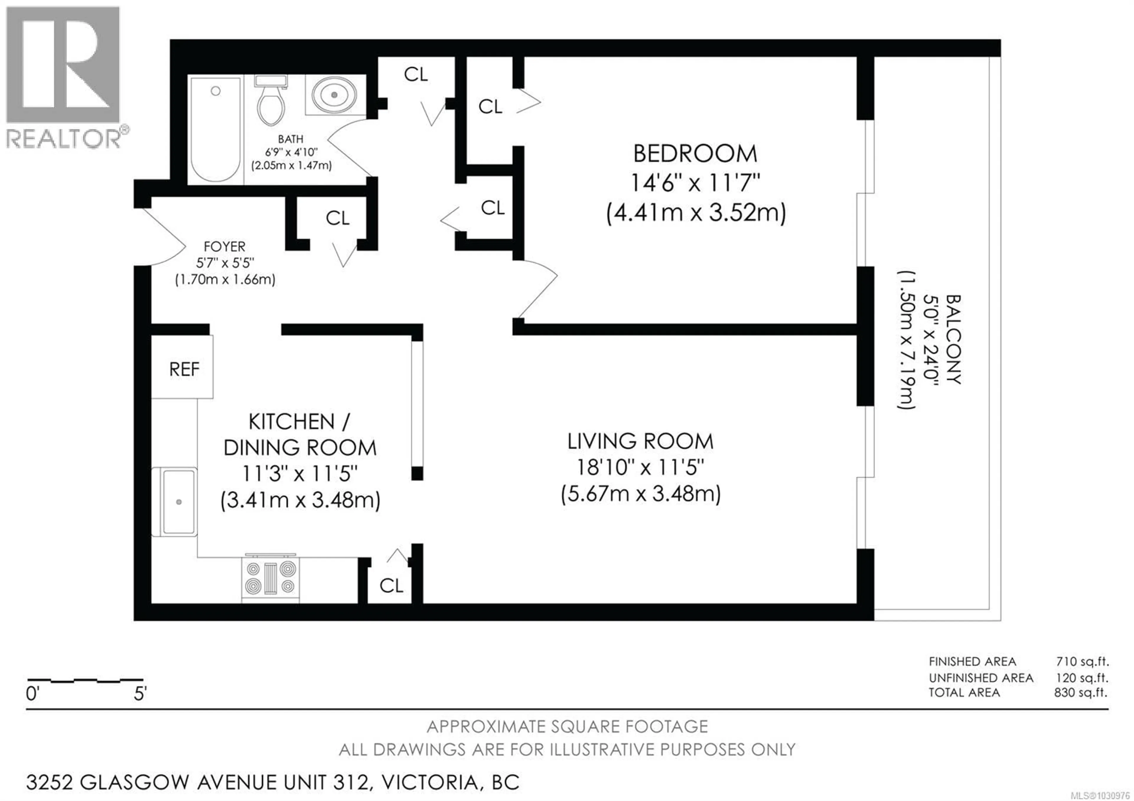 Floor plan for 312 - 3252 GLASGOW AVENUE, Saanich British Columbia V8X1M2
