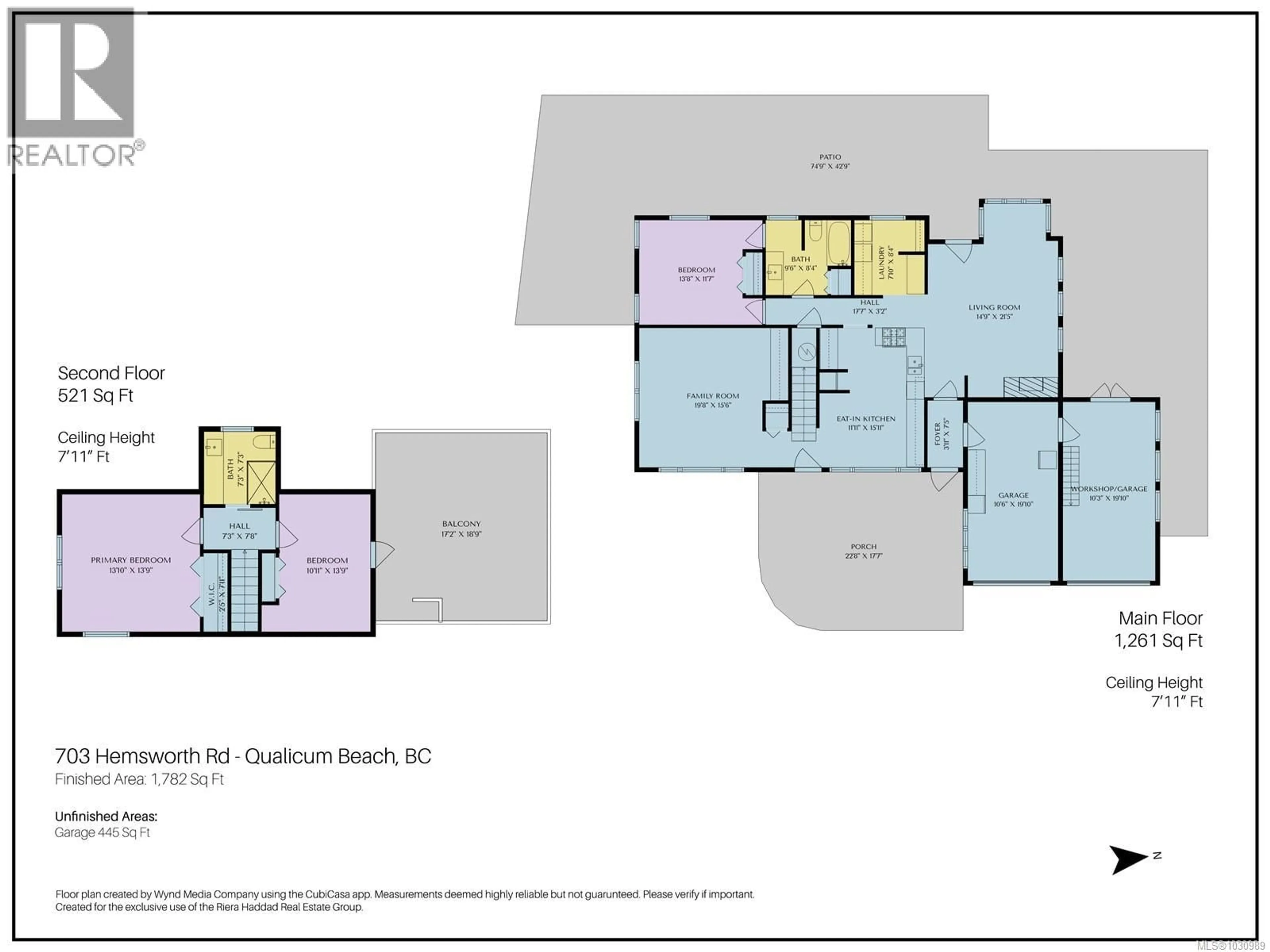 Floor plan for 703 HEMSWORTH ROAD, Qualicum Beach British Columbia V9K1M2