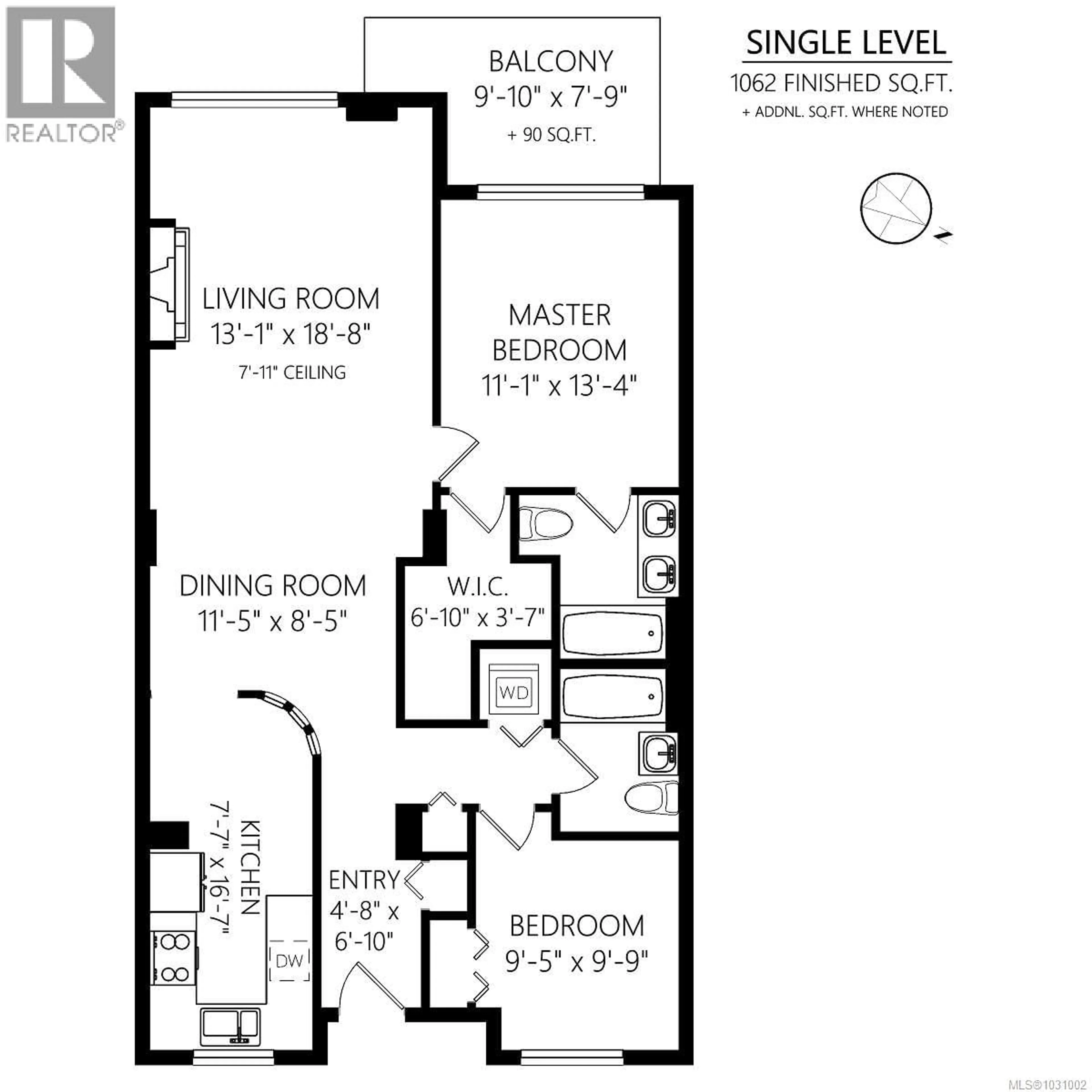 Floor plan for 502 - 75 SONGHEES ROAD, Victoria British Columbia V9A7M5