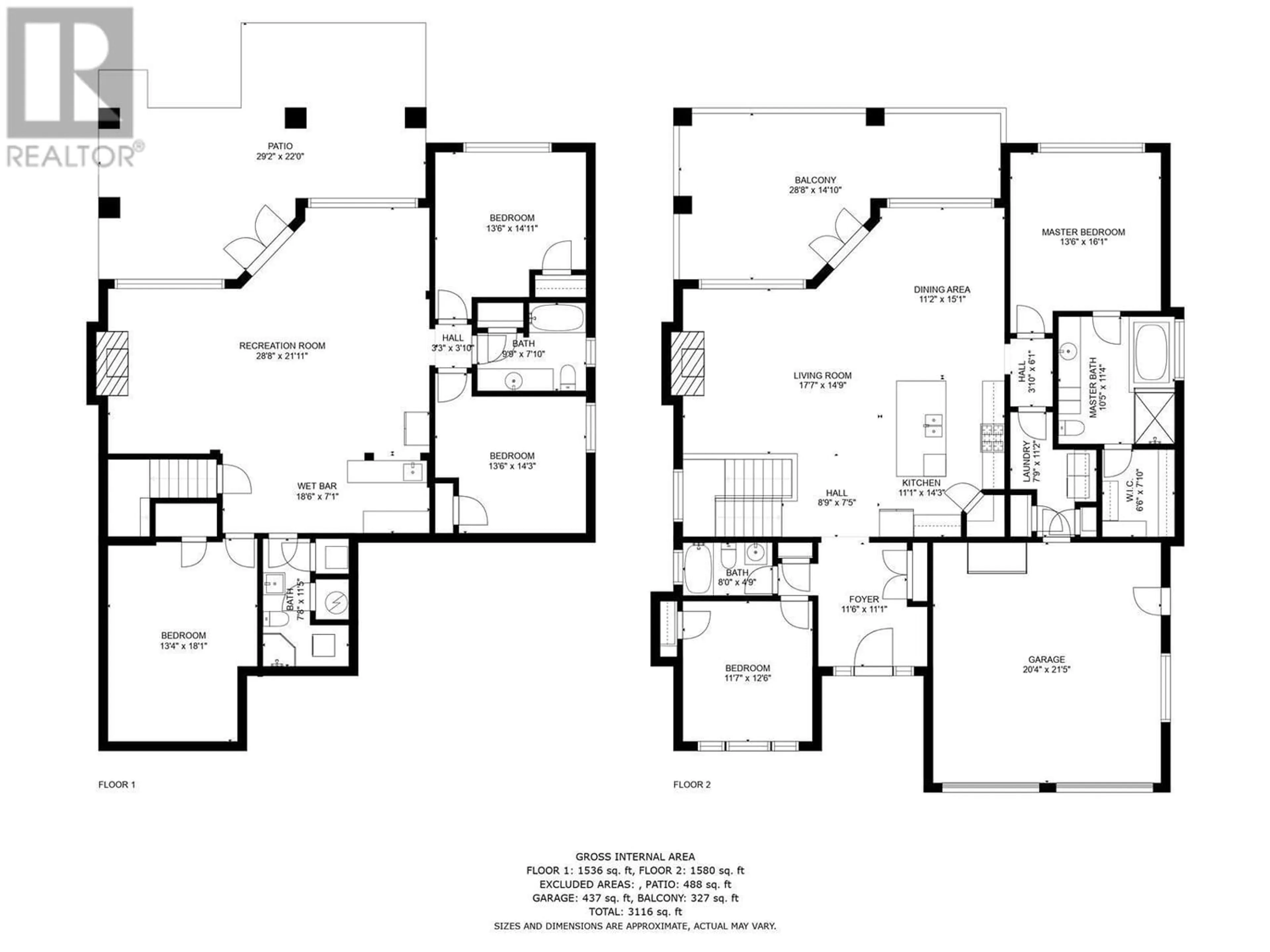 Floor plan for 470 Trumpeter Road, Kelowna British Columbia V1W5J4