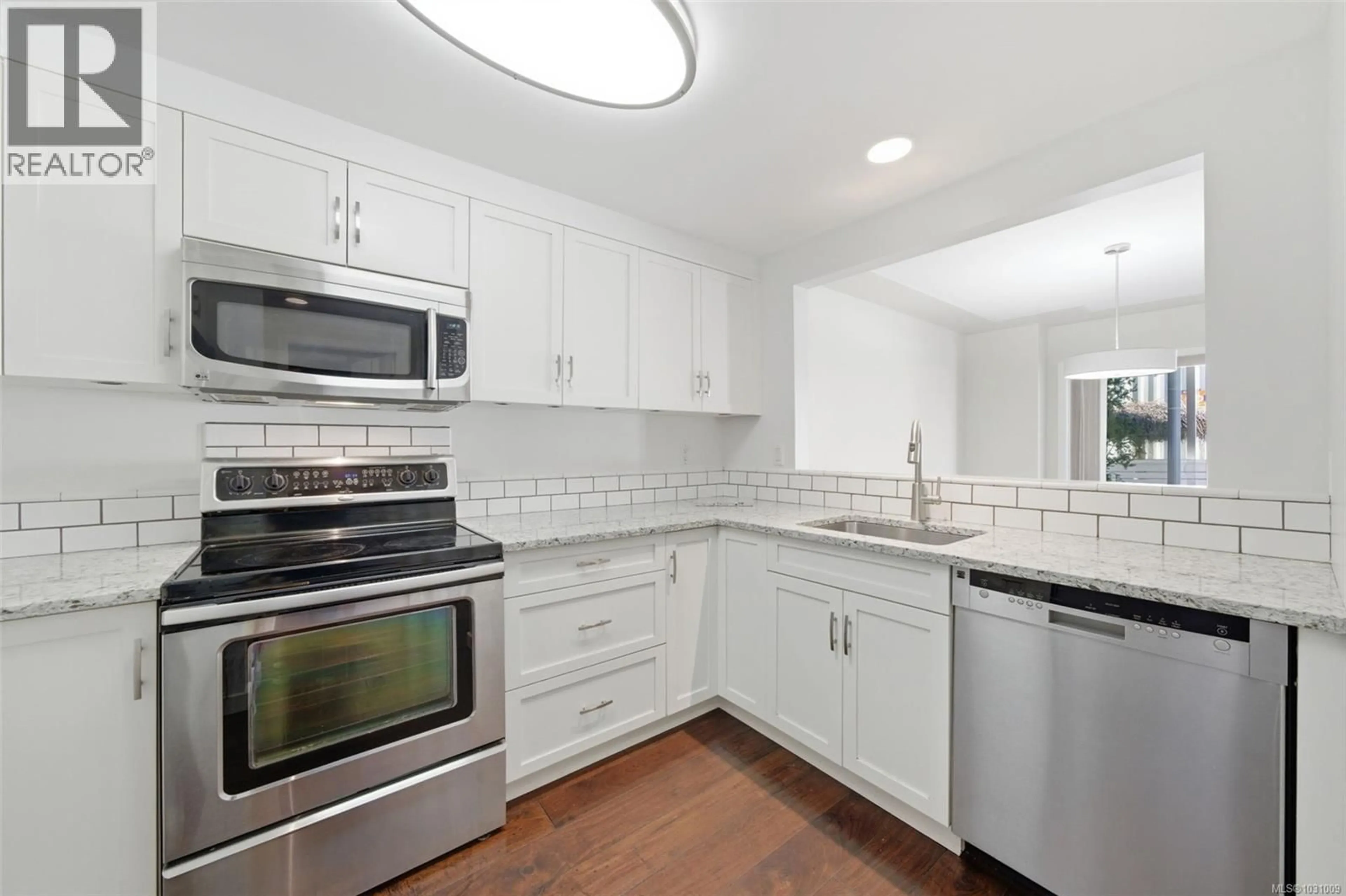 Standard kitchen, ceramic/tile floor for 2 - 10471 RESTHAVEN DRIVE, Sidney British Columbia V8L3H6