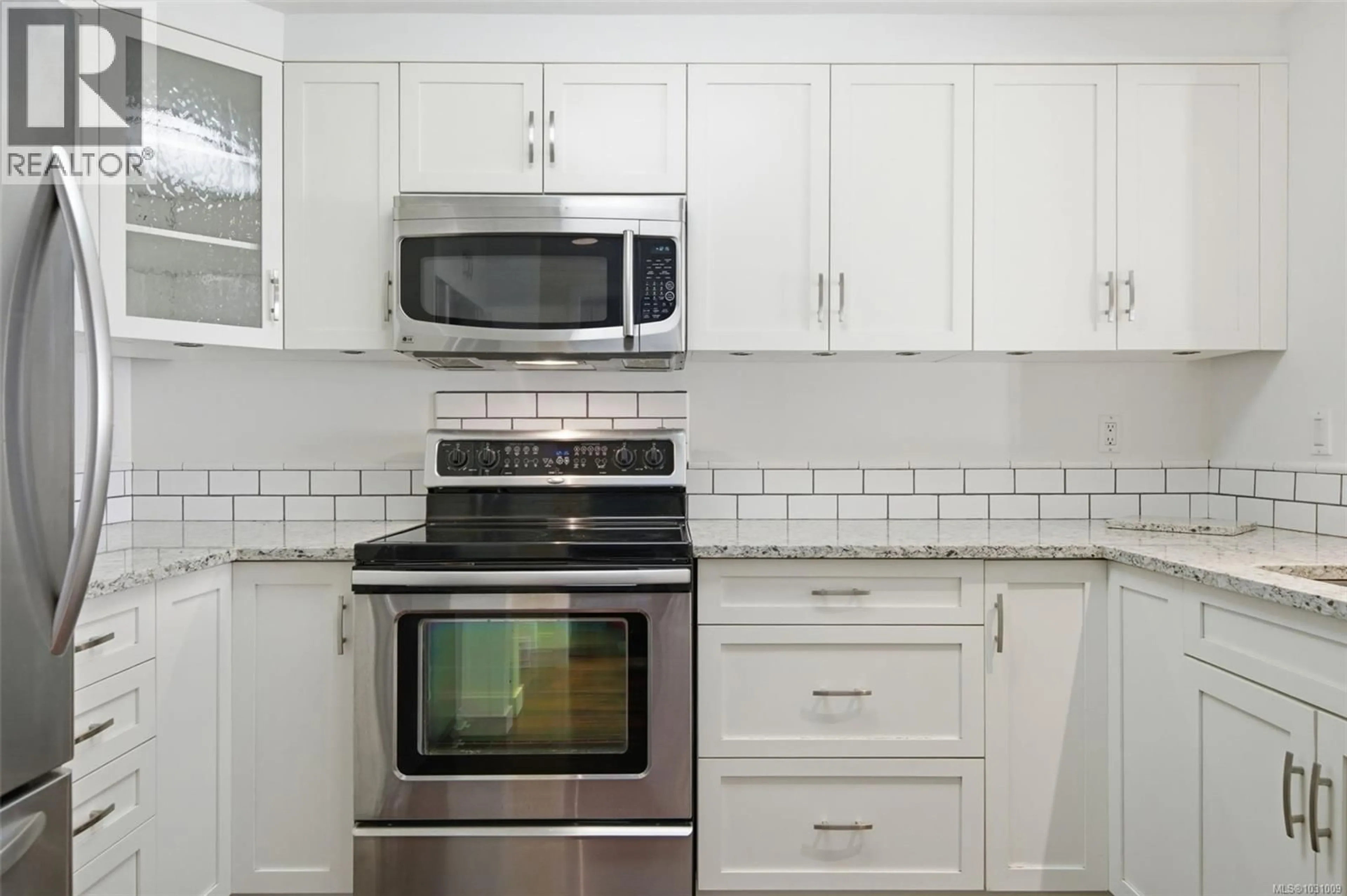 Standard kitchen, ceramic/tile floor for 2 - 10471 RESTHAVEN DRIVE, Sidney British Columbia V8L3H6