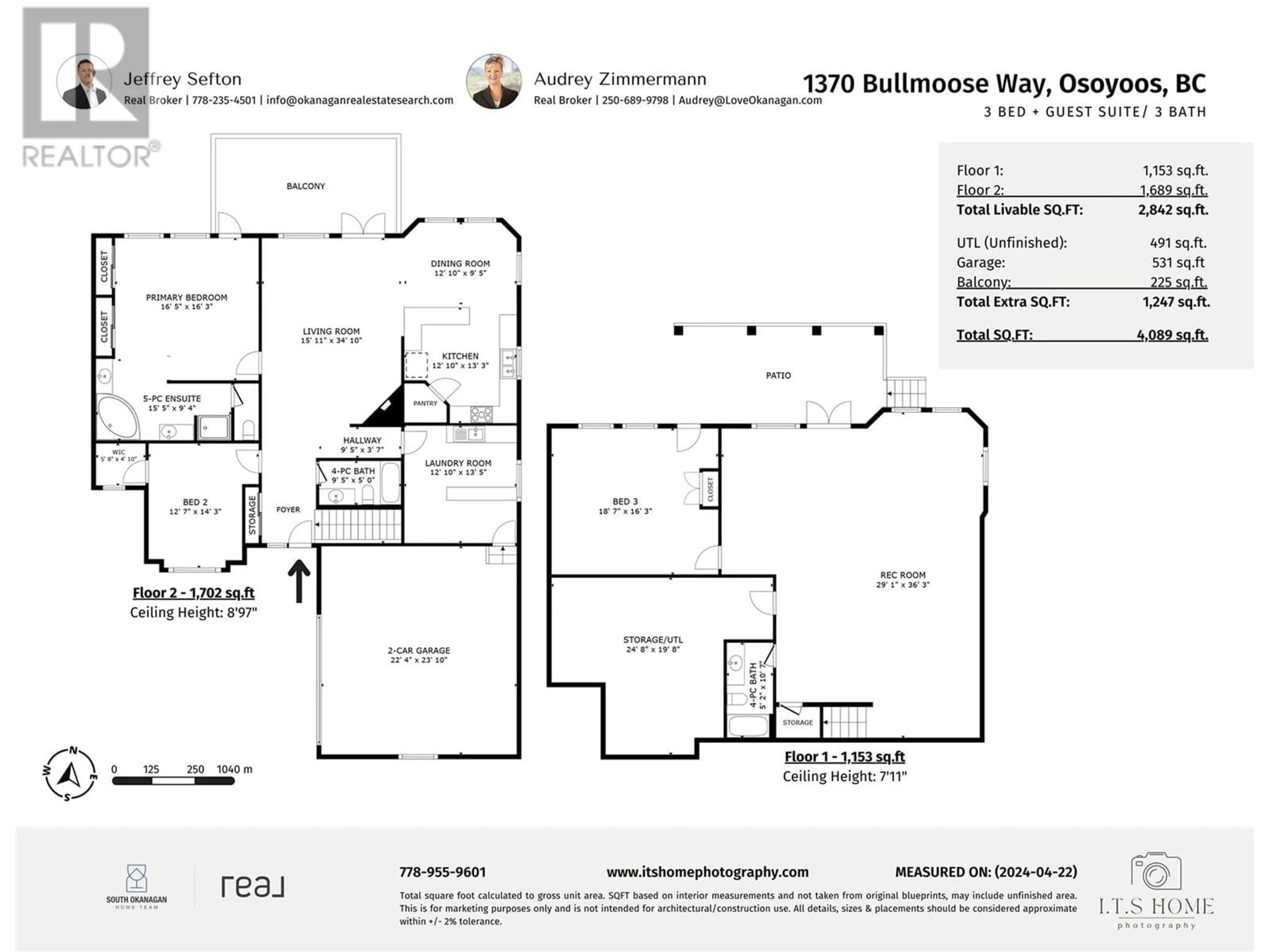 Floor plan for 1370 Bullmoose Way, Osoyoos British Columbia V0H1V6