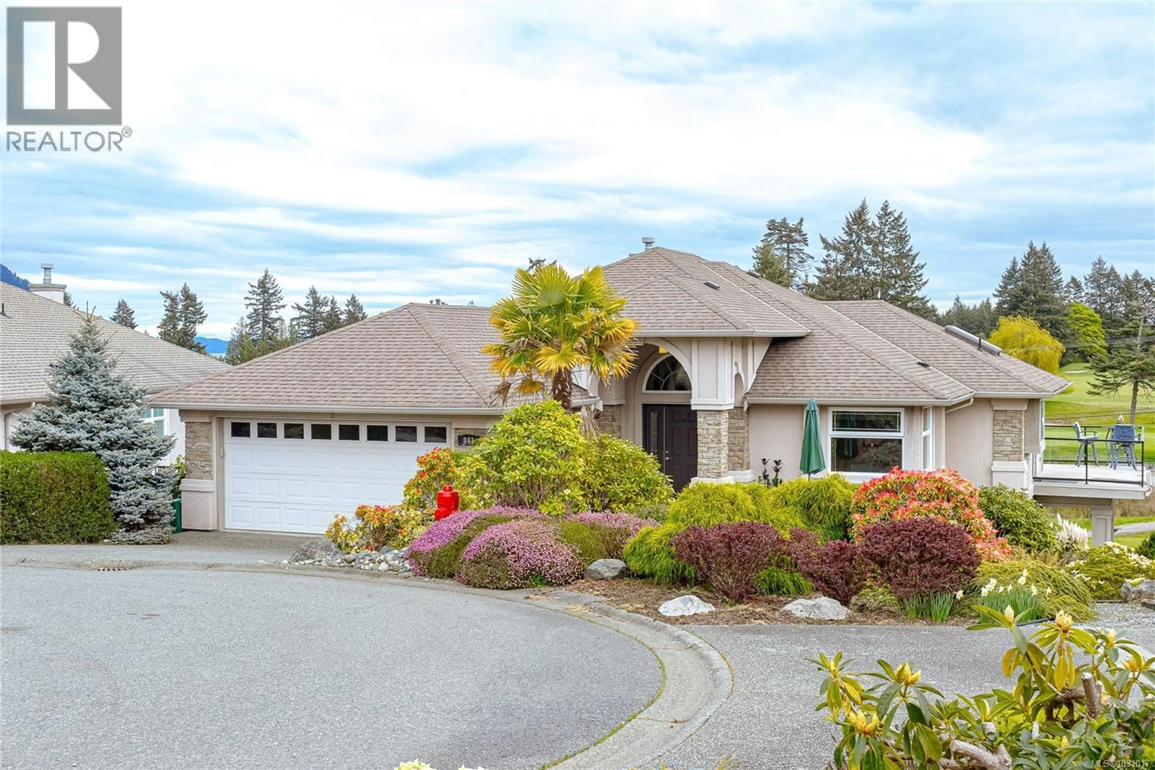 Home with vinyl exterior material, street for 843 COUNTRY CLUB DRIVE, Cobble Hill British Columbia V0R1L1