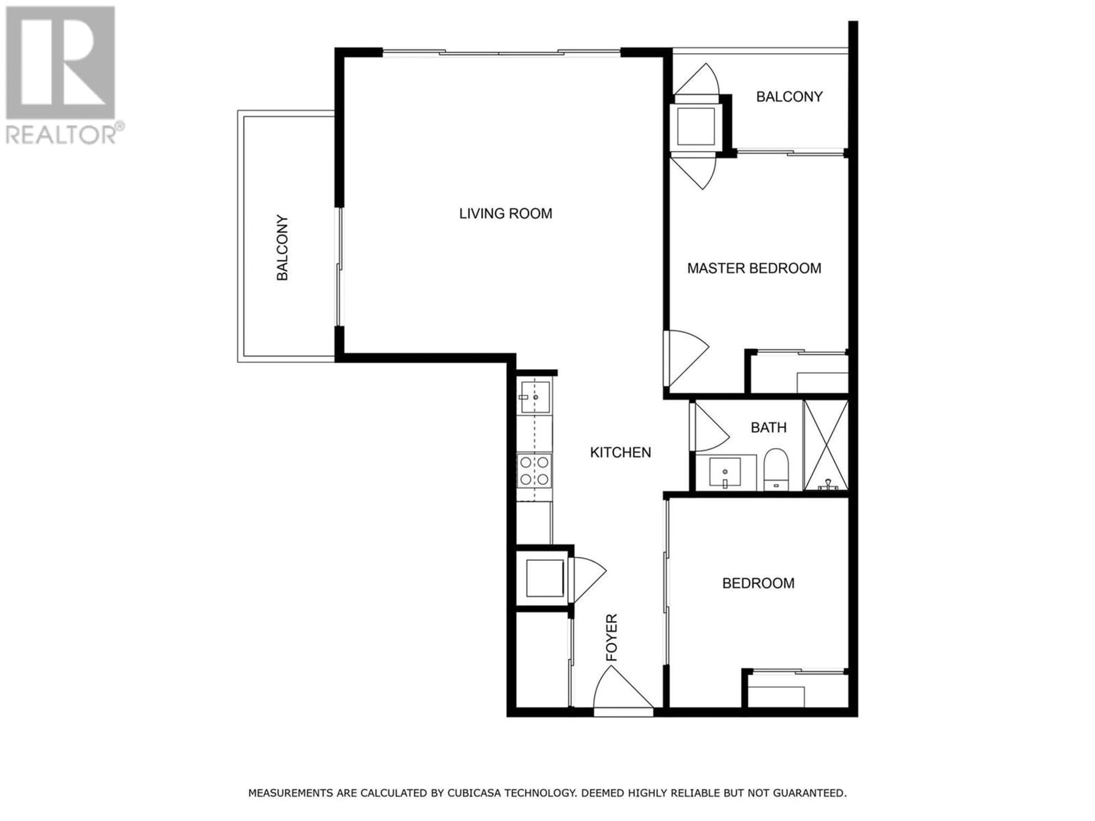 Floor plan for 1083 KLO Road Unit# 307, Kelowna British Columbia V1Y4X6