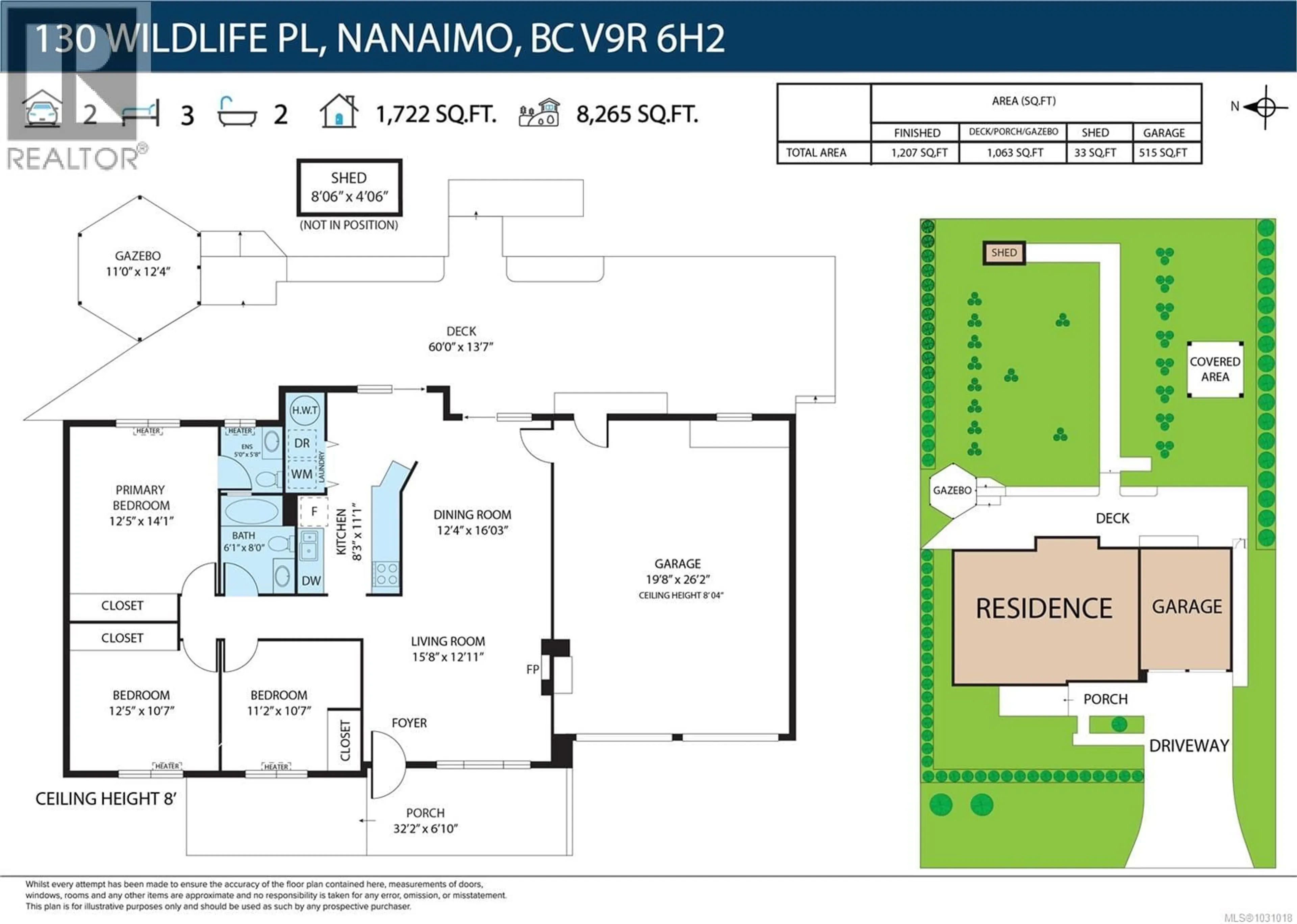 Floor plan for 130 WILDLIFE PLACE, Nanaimo British Columbia V9R6H2